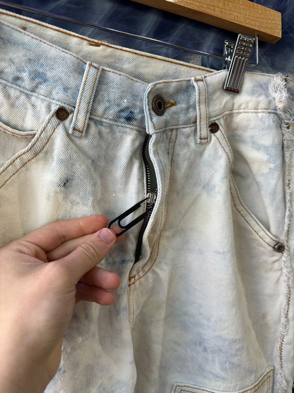 Off-White Bleached Reconstructed Carpenter Jeans (30)