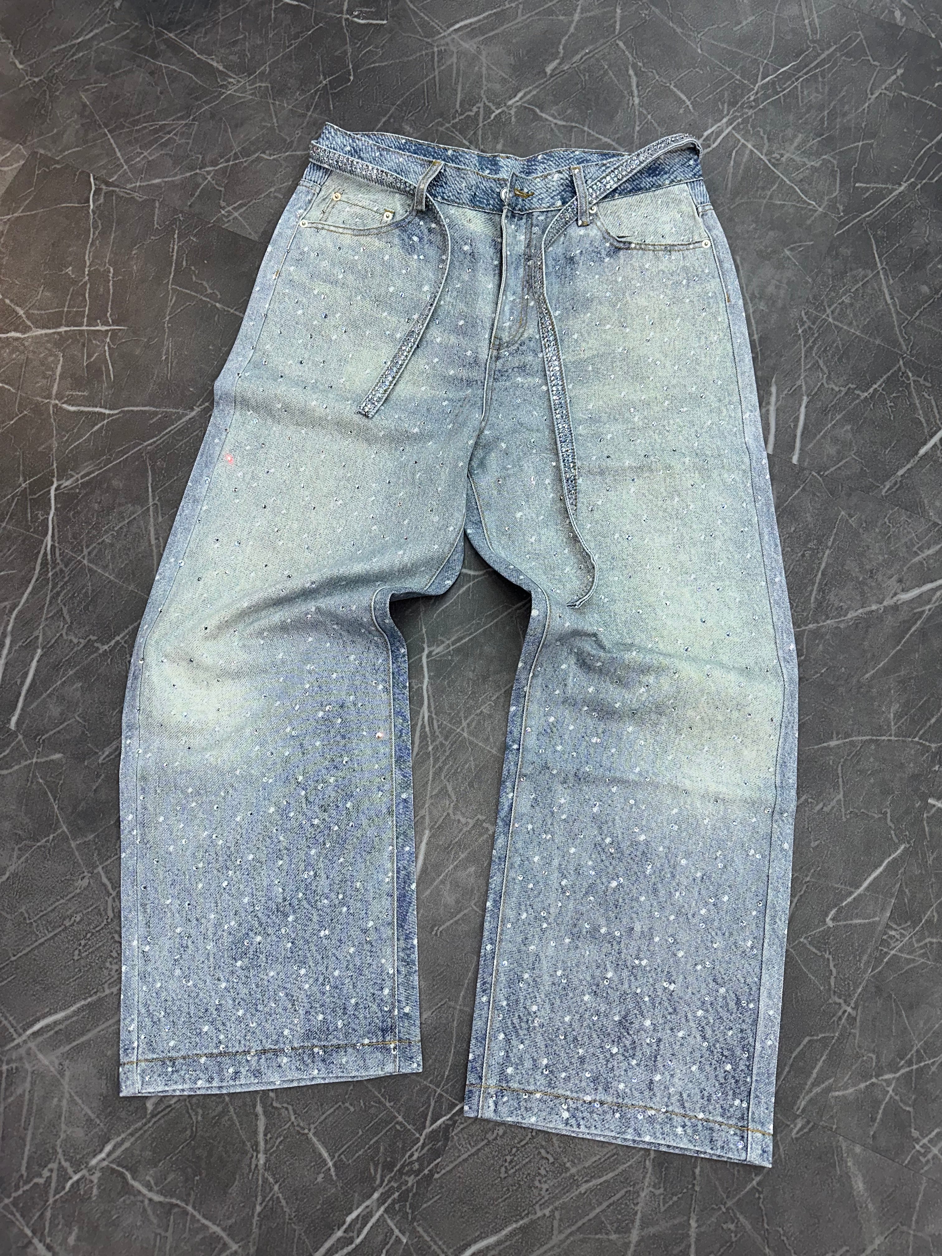 Undeveloped Azul Rhinestone Denim