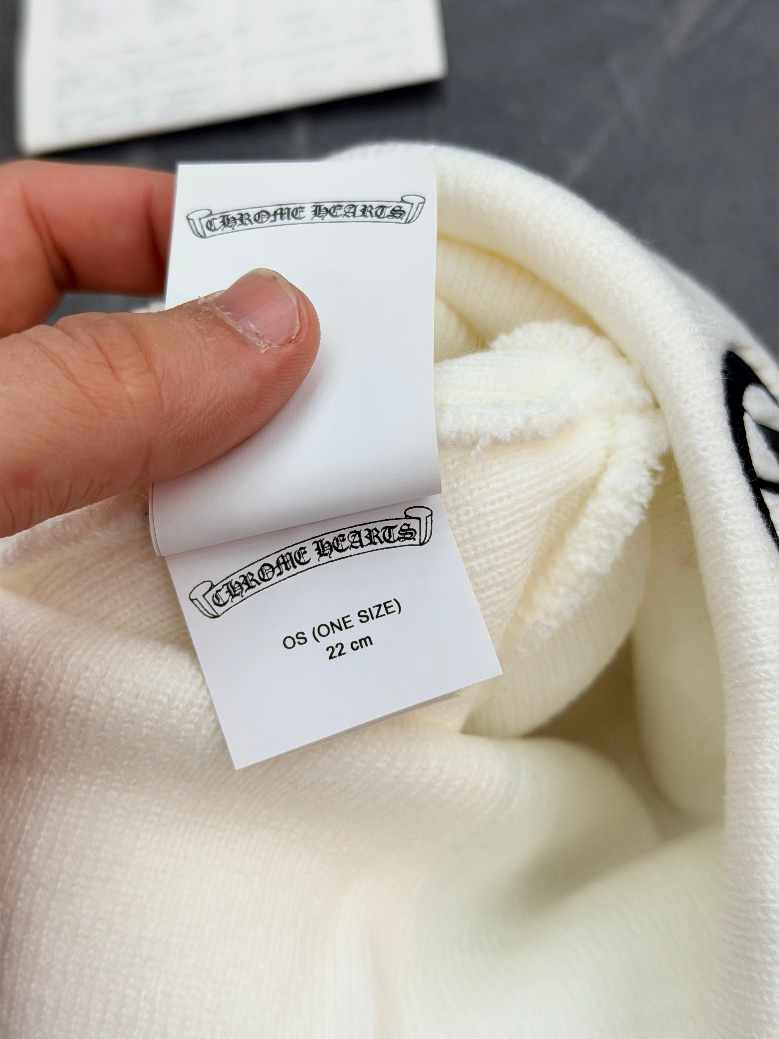 Chrome Hearts Beanie CH Logo “White”