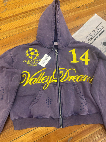Vale Valley Dreams Zip Up “Purple / Gold”