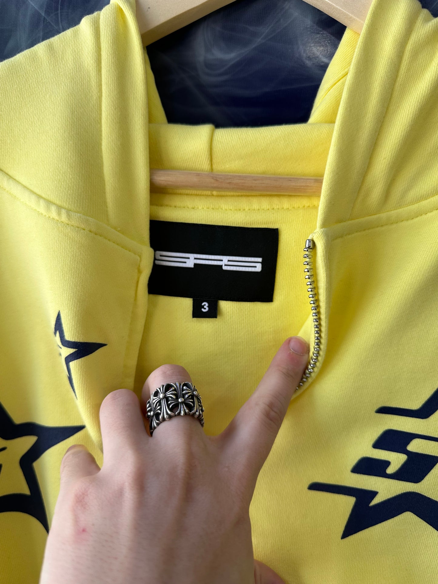 Sp5der Zip Up Hoodie “5 Star”