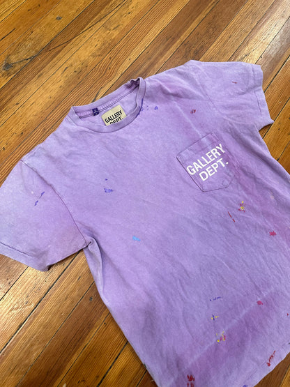 Gallery Dept Tee “Purple Paint Splatter”