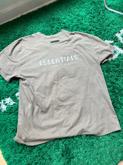 Essentials Tee Back Logo “Brown”