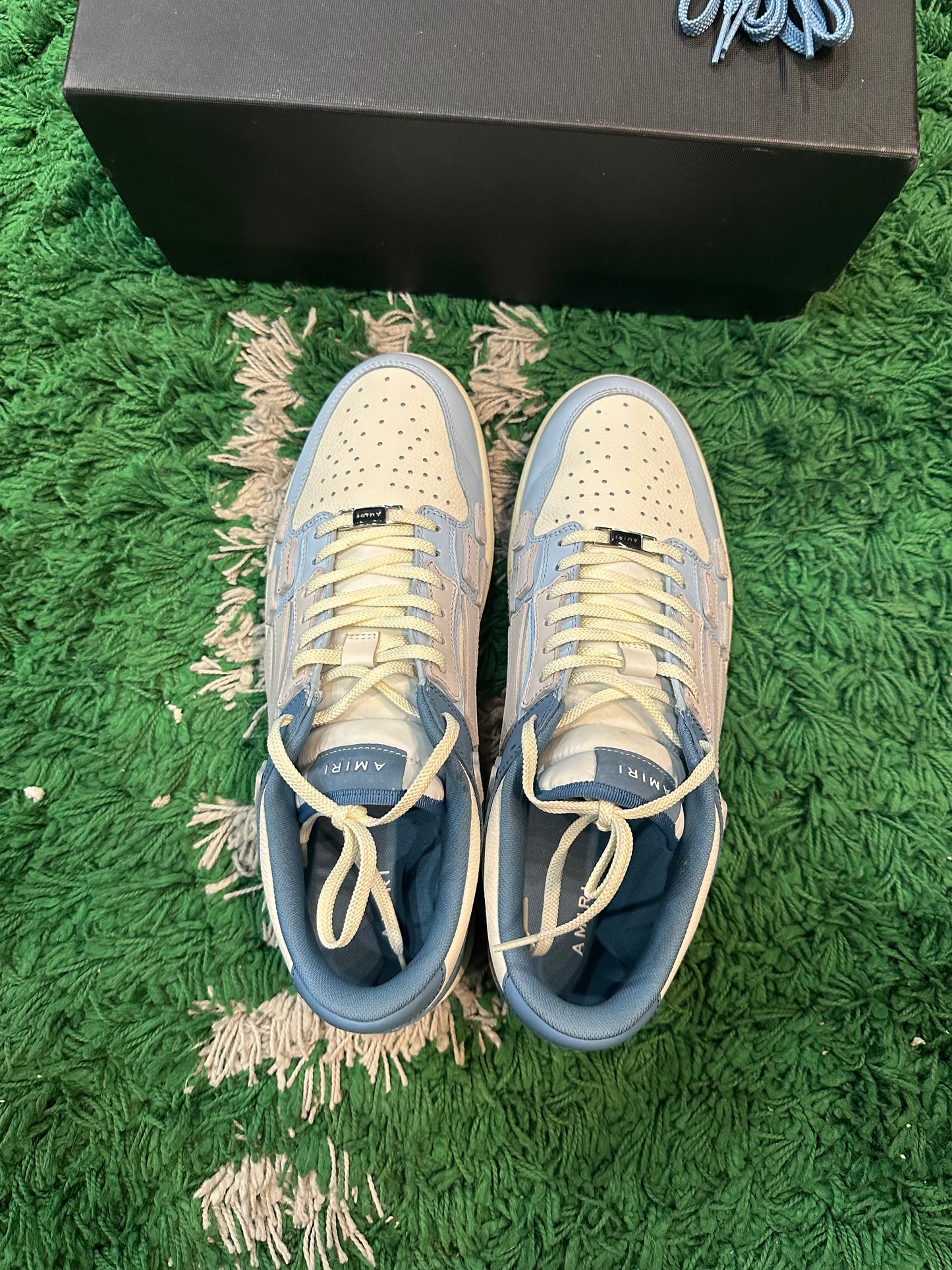 Amiri Bone Low “White Blue”