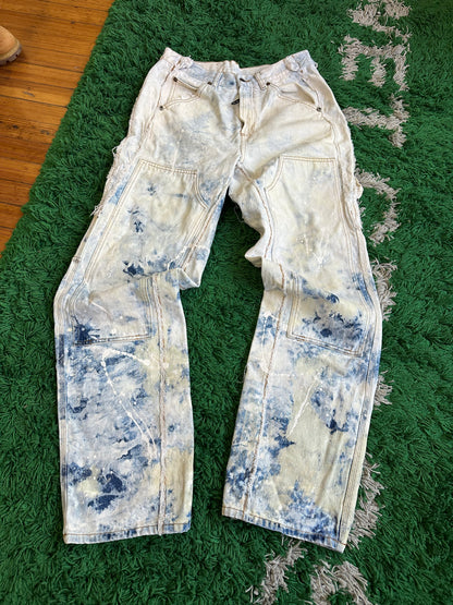 Off-White Bleached Reconstructed Carpenter Jeans (30)