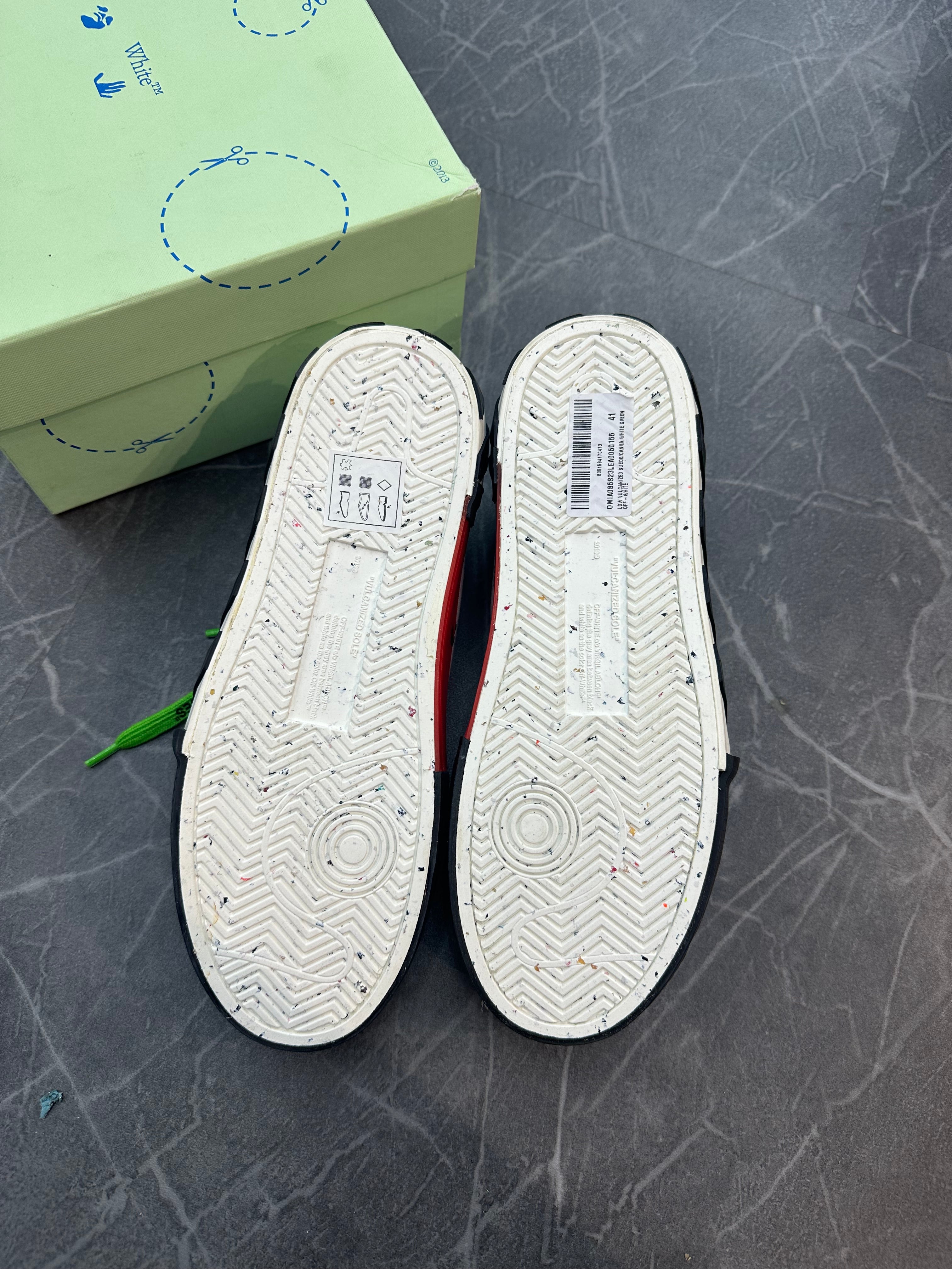 Off-White Vulcanized Low “Green”