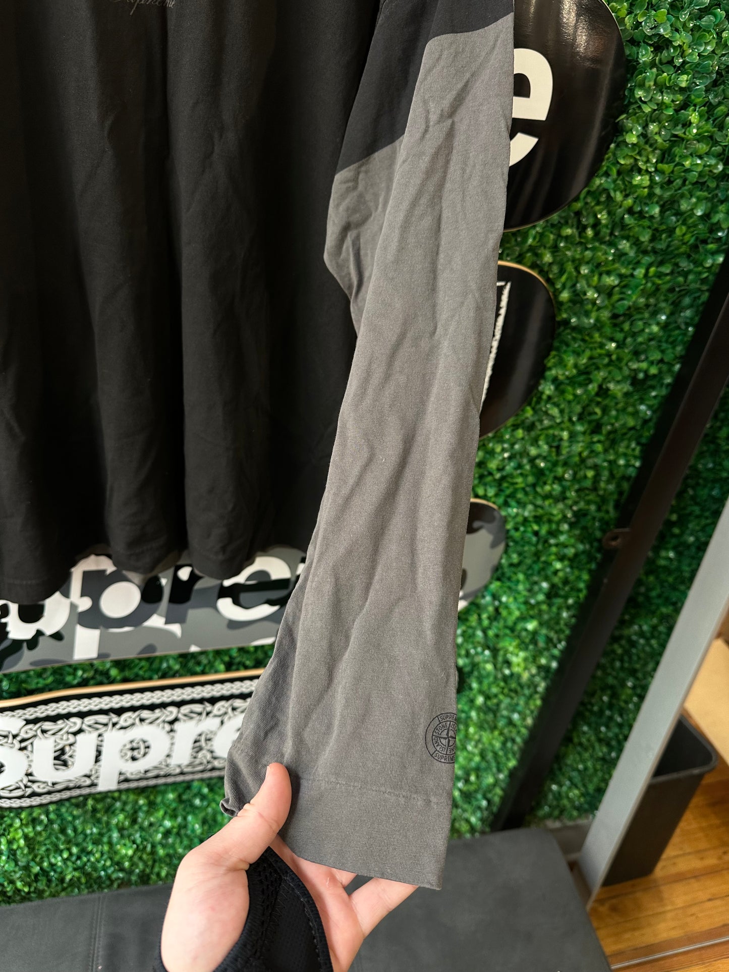 Supreme x Stone Island Long Sleeve Cutout