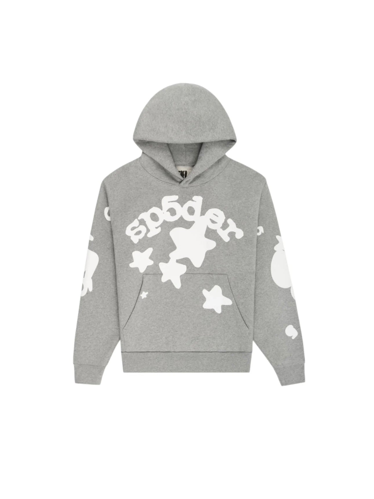 Sp5der Hoodie Beluga “Dark Heather Grey”