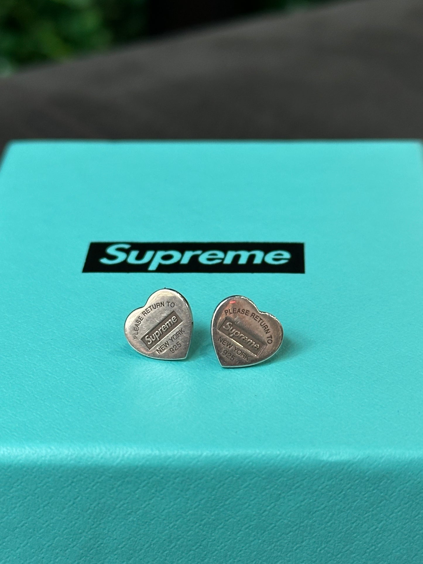Supreme Tiffany & Co. Heart Earring Studs