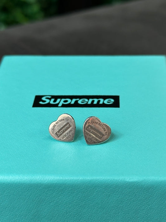 Supreme Tiffany & Co. Heart Earring Studs