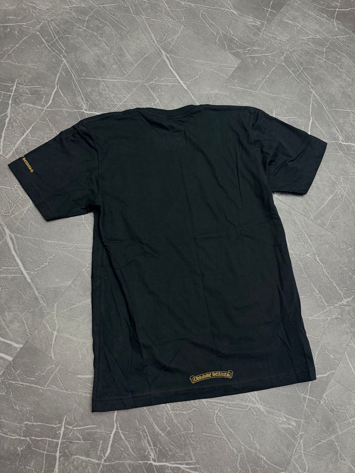 Chrome Hearts Neck Logo T-shirt Black/Brown
