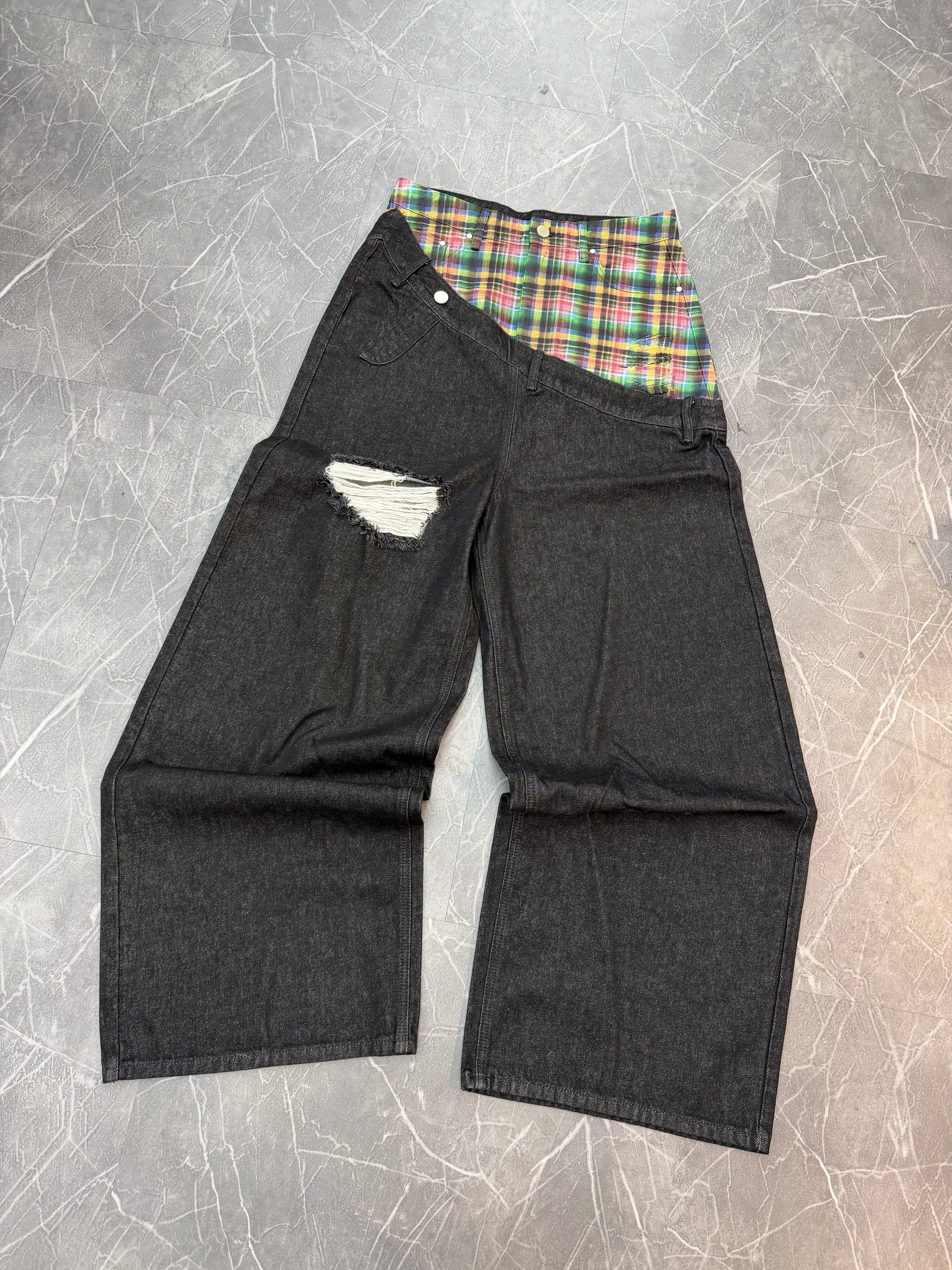 Misfit Mania Slanted Runway Denim Black