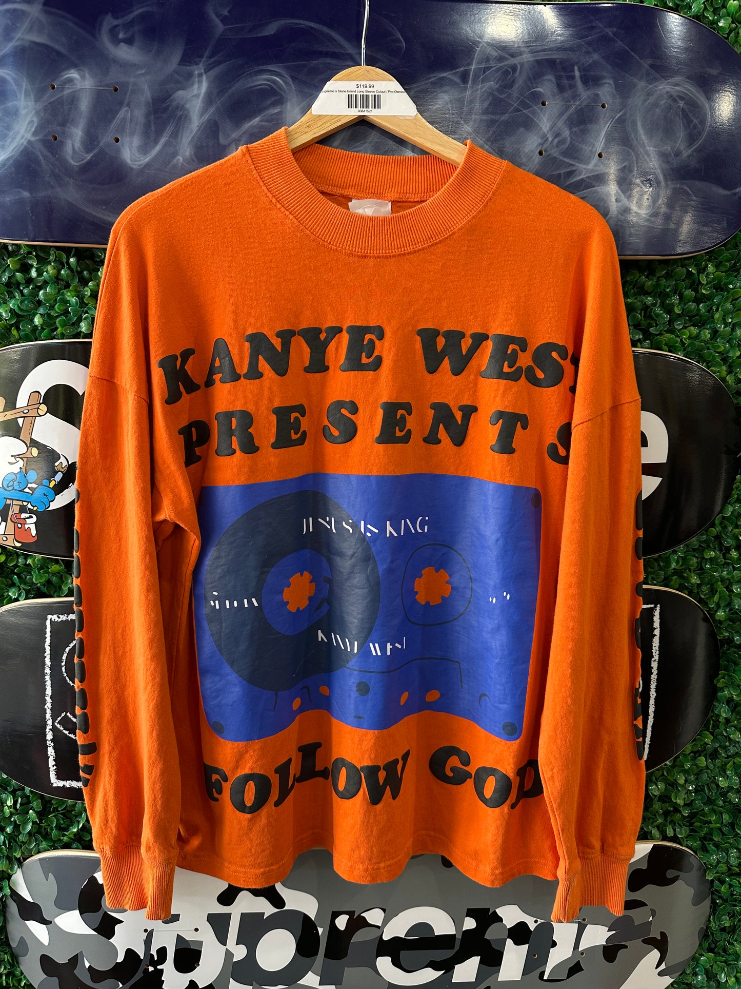 Kanye West “Jesus is King Long Sleeve” Orange
