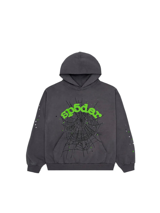 Sp5der Hoodie “Slate Grey”