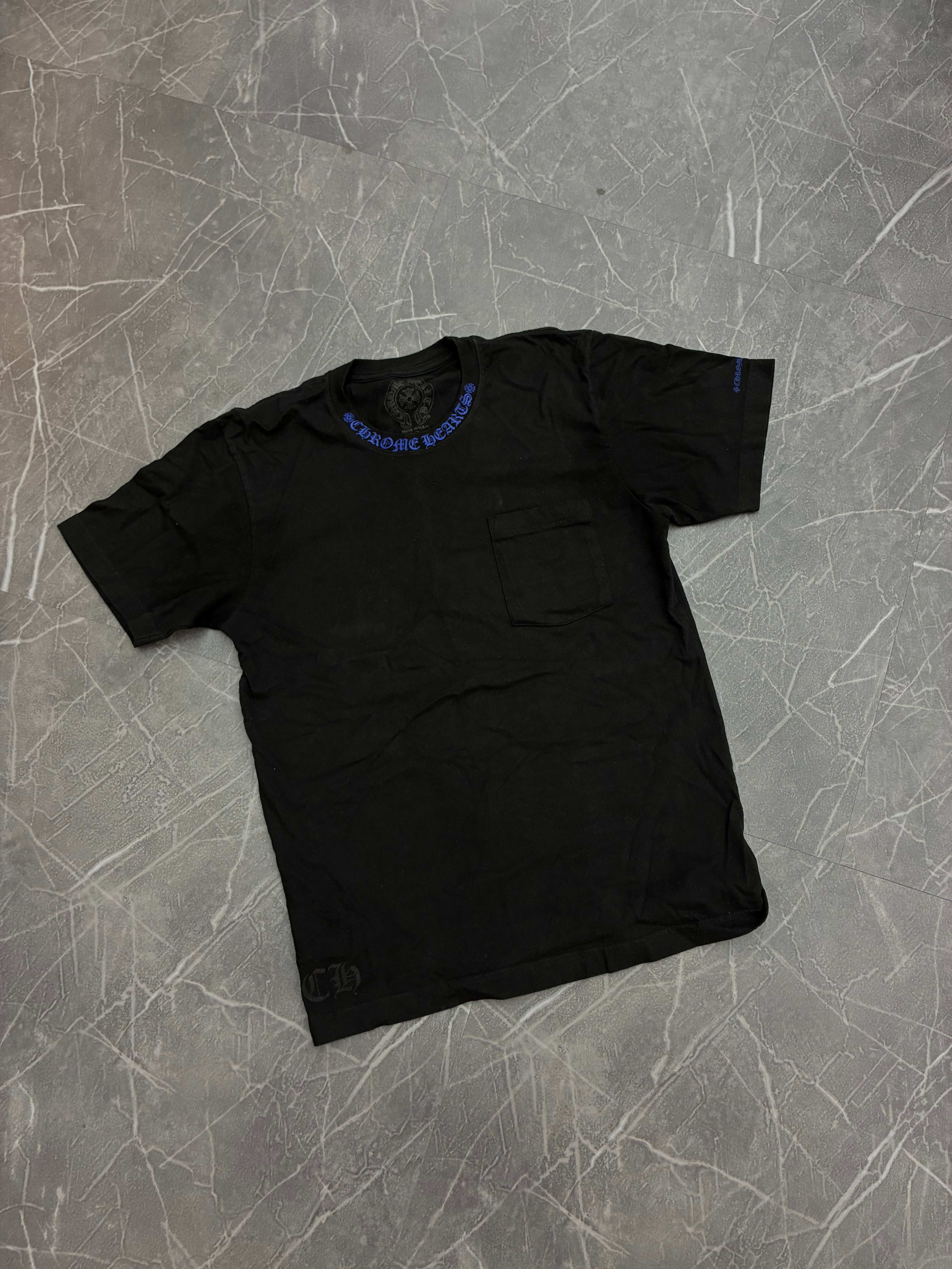 Chrome Hearts T-Shirt “1988 Blue Neck Logo Pocket Tee”