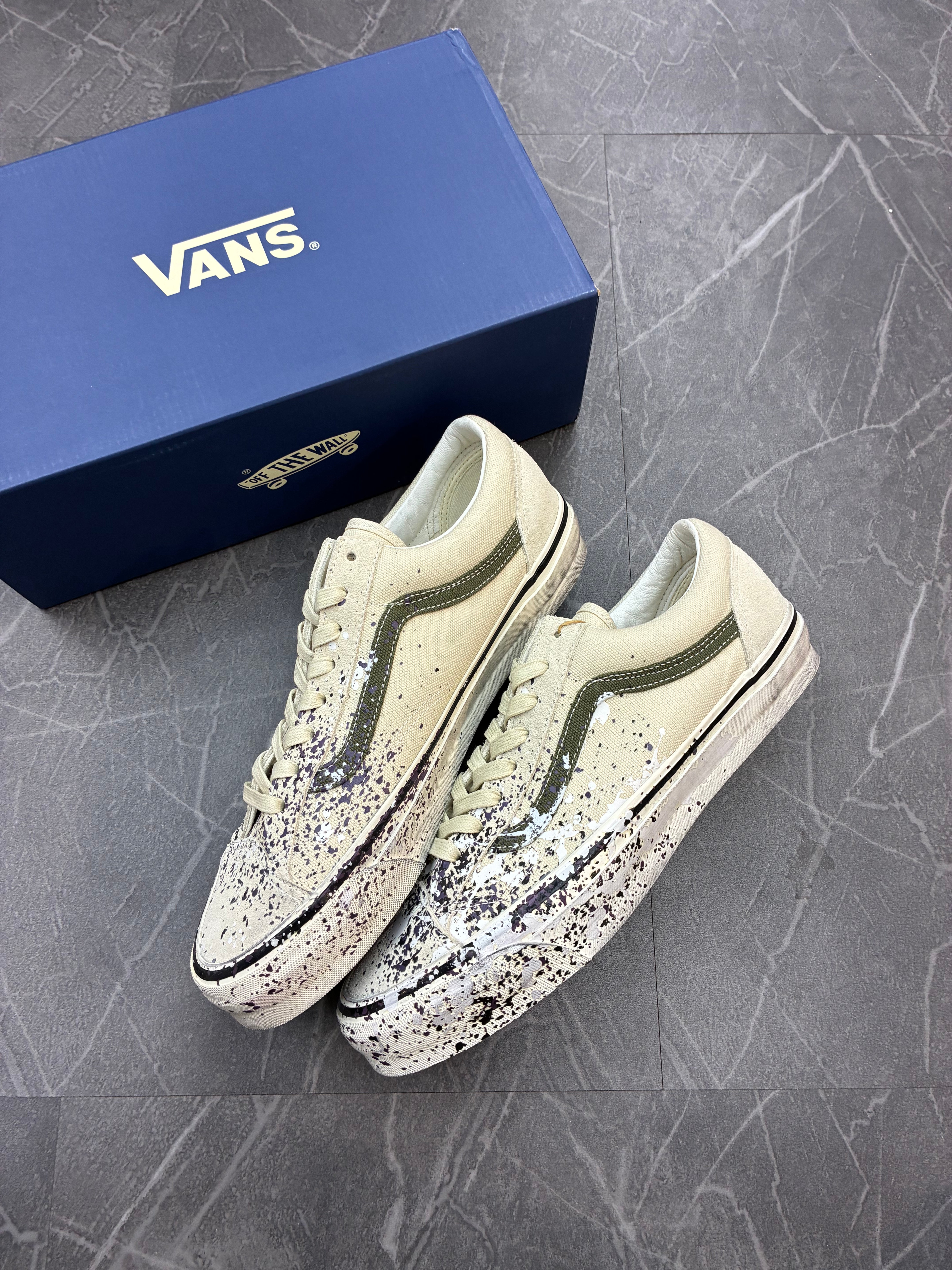 Vans Old SKOOL 36 “Paint Splatter Turtledove”