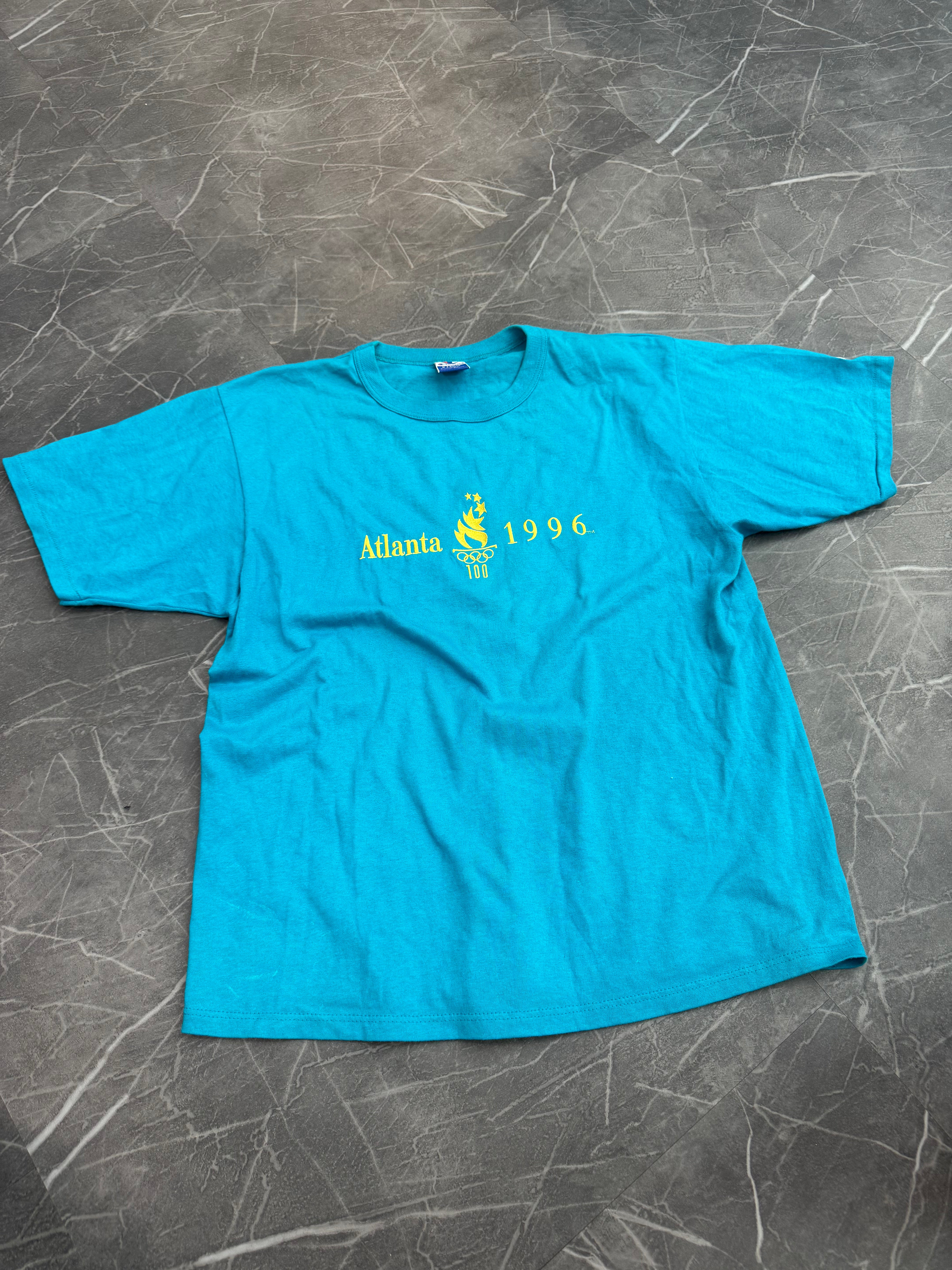 1996 Champion Atlanta Embroidered Olympics Tee (XL)