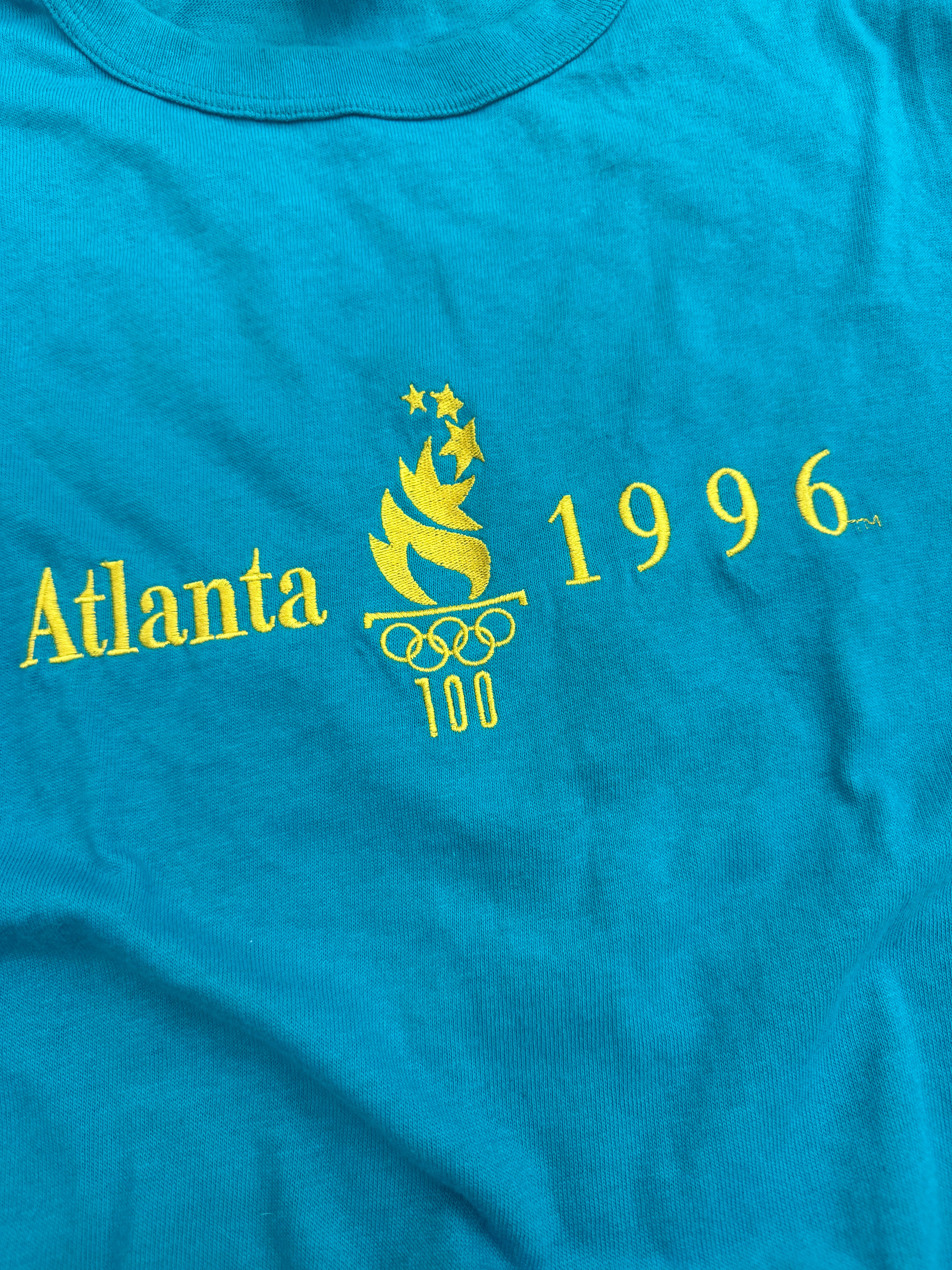 1996 Champion Atlanta Embroidered Olympics Tee (XL)