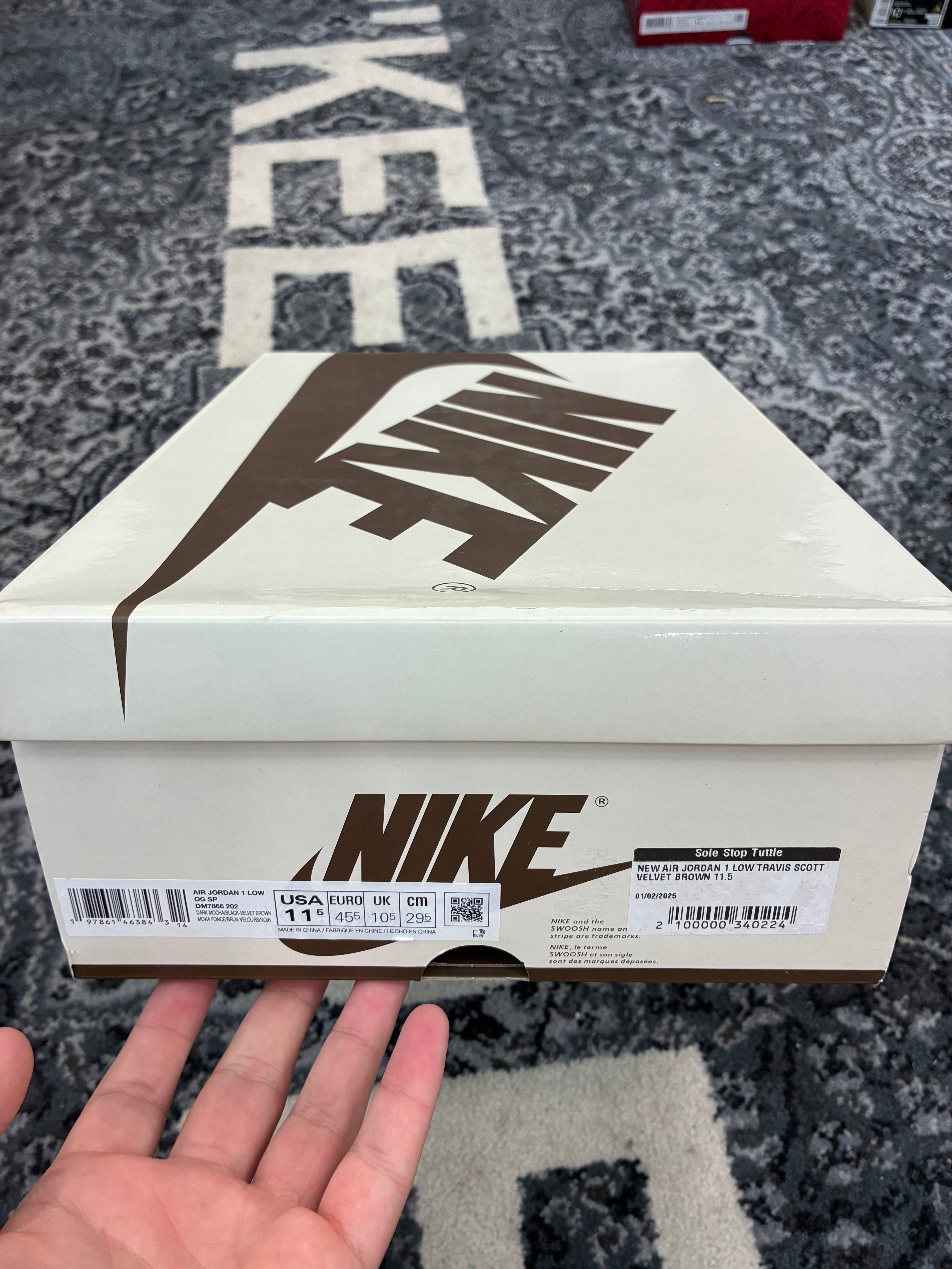 Jordan 1 Low X Travis Scott “Velvet Brown”