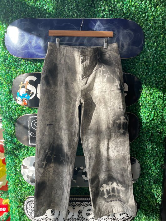TSC Camo Cargo Pants “White/Black”