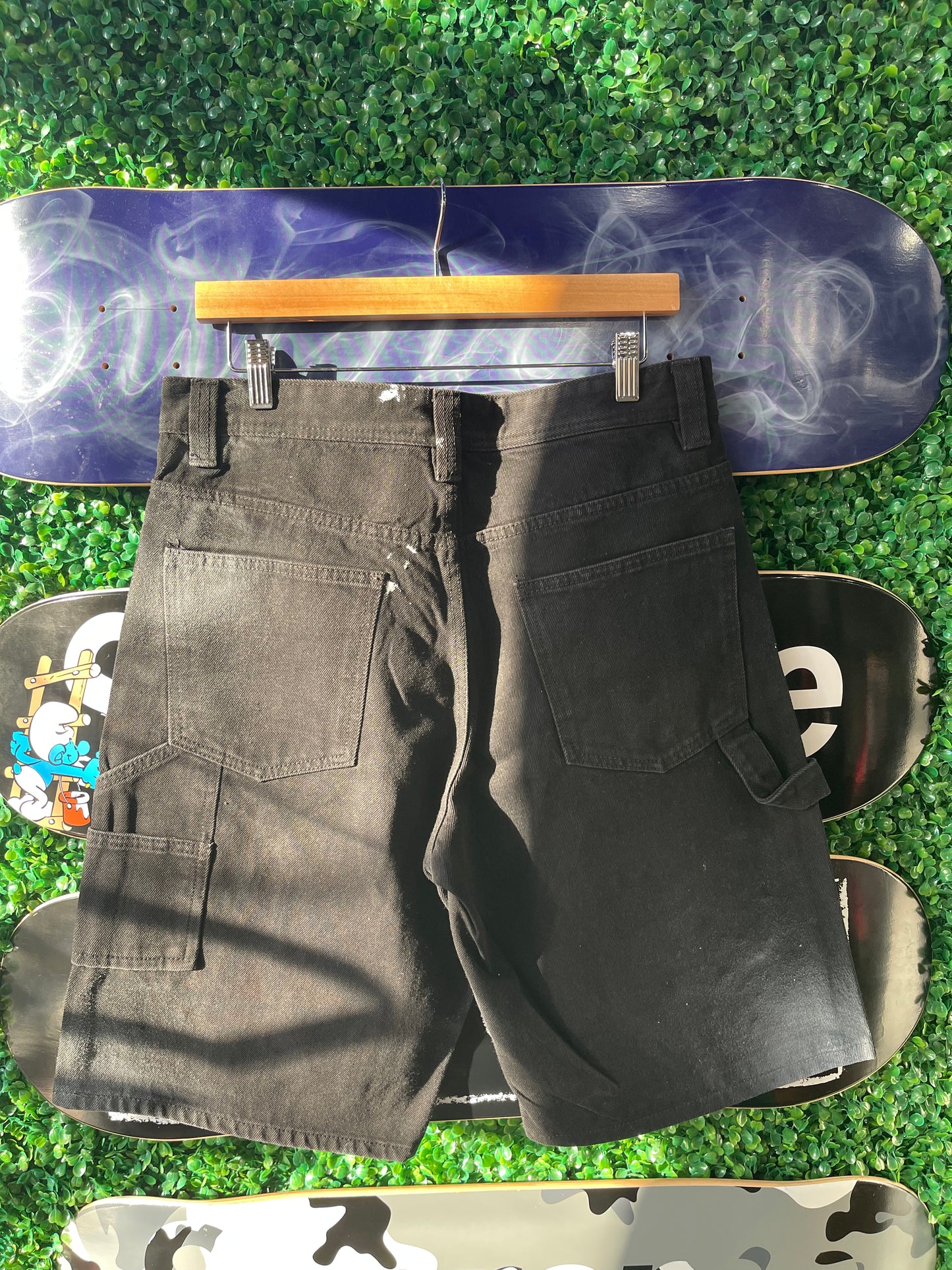 TSC Paint Splashed Jorts “Black”