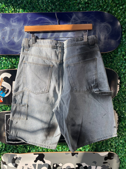 TSC Paint Splashed Jorts “Blue”