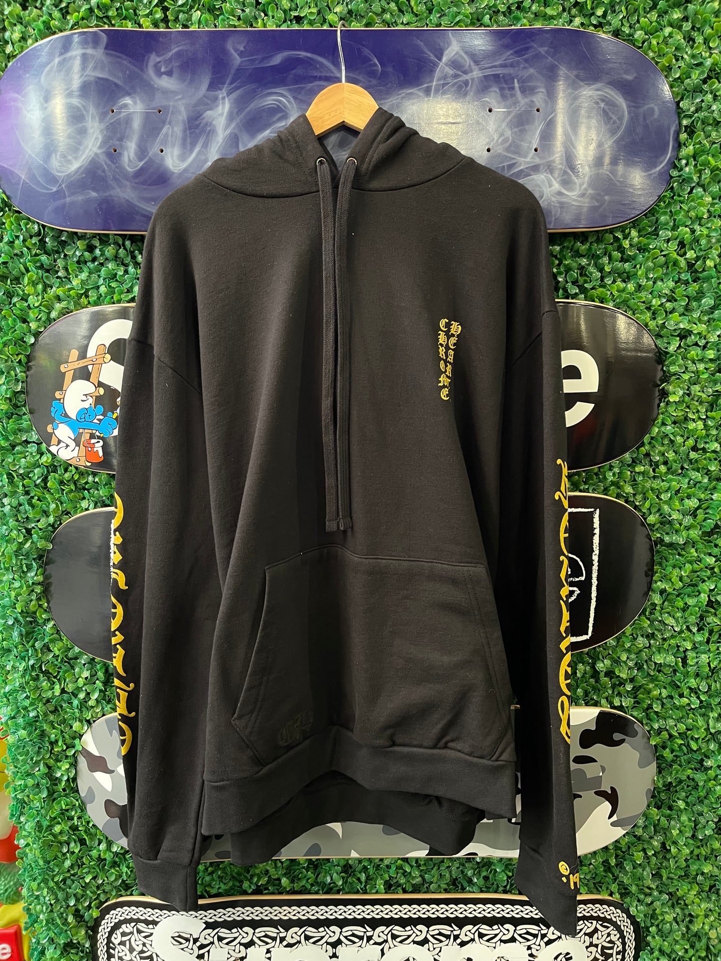 Chrome Hearts 1998 Exclusive Gold Glitter Hoodie