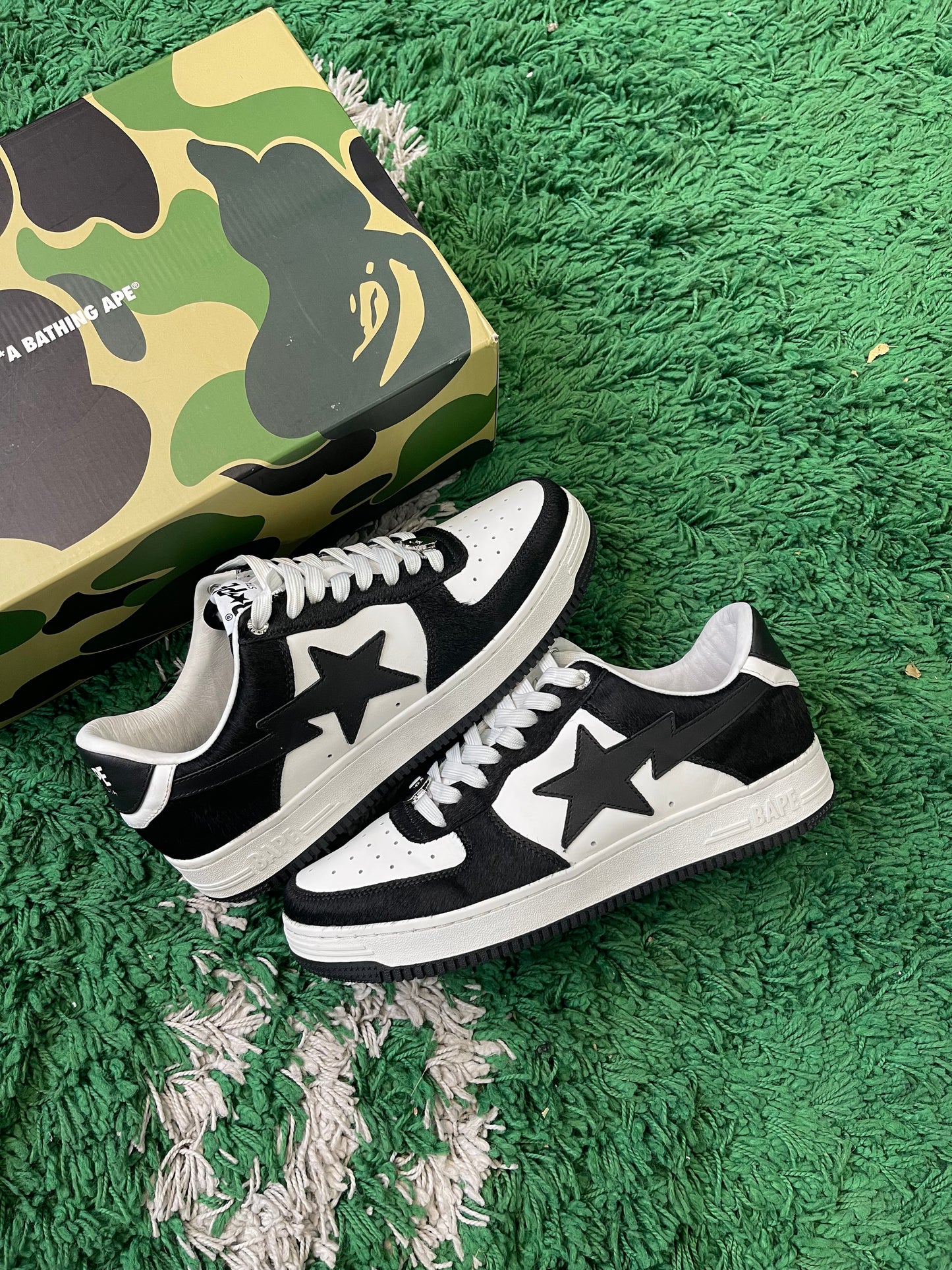 A Bathing Ape Bape Sta Low “Black Calf Hair”