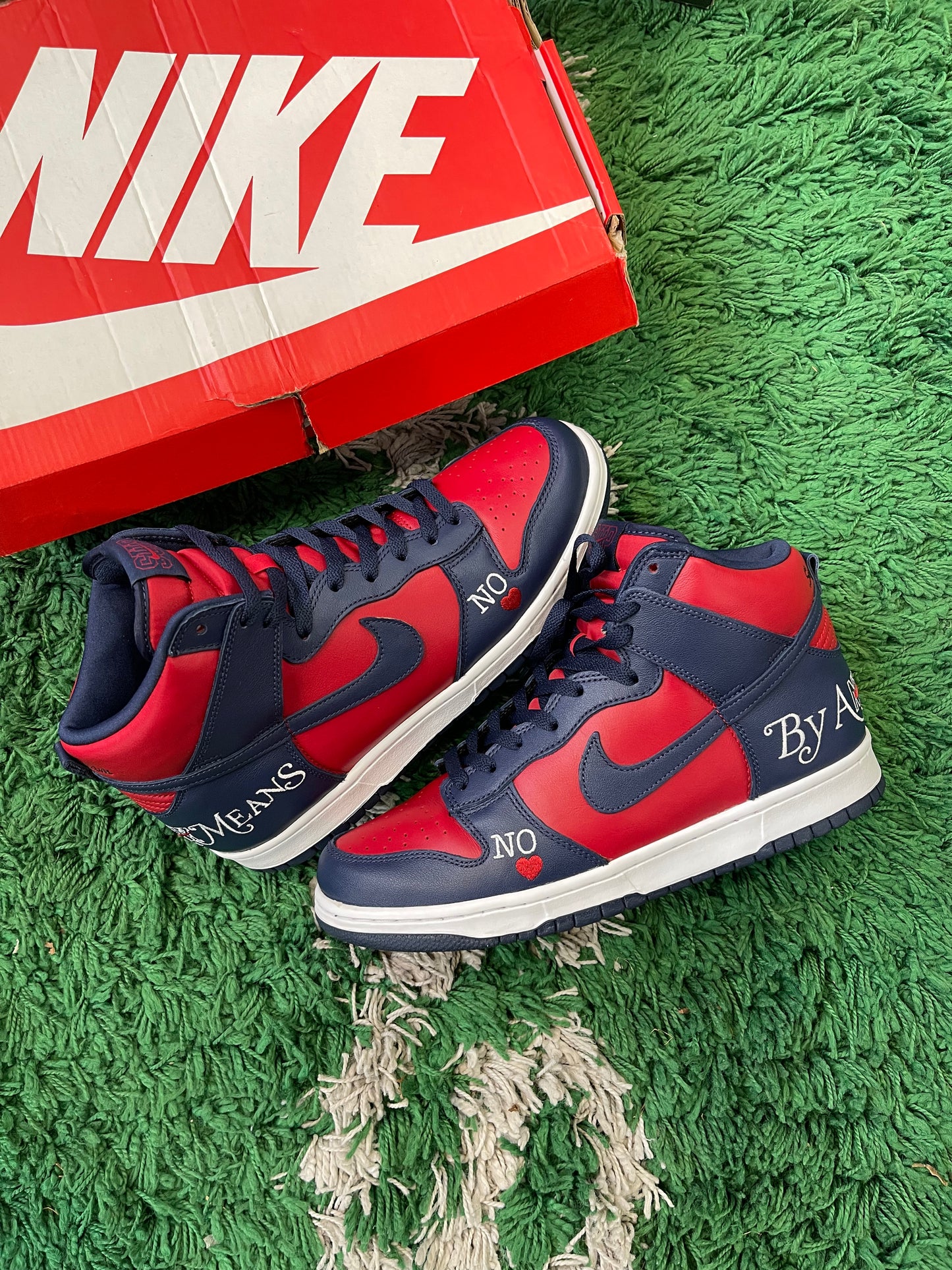 Nike Dunk High “Supreme By Any Means Navy”