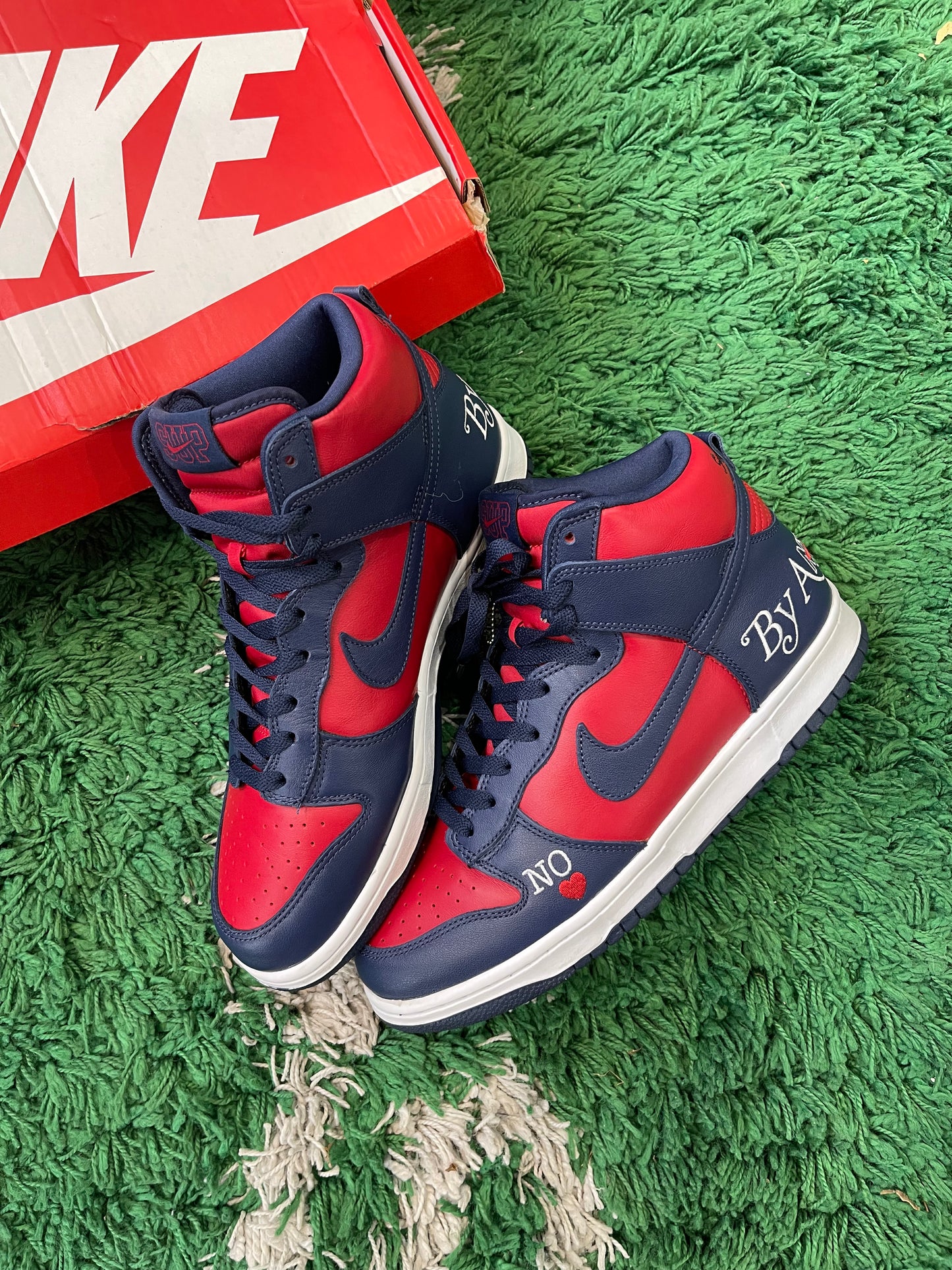 Nike Dunk High “Supreme By Any Means Navy”