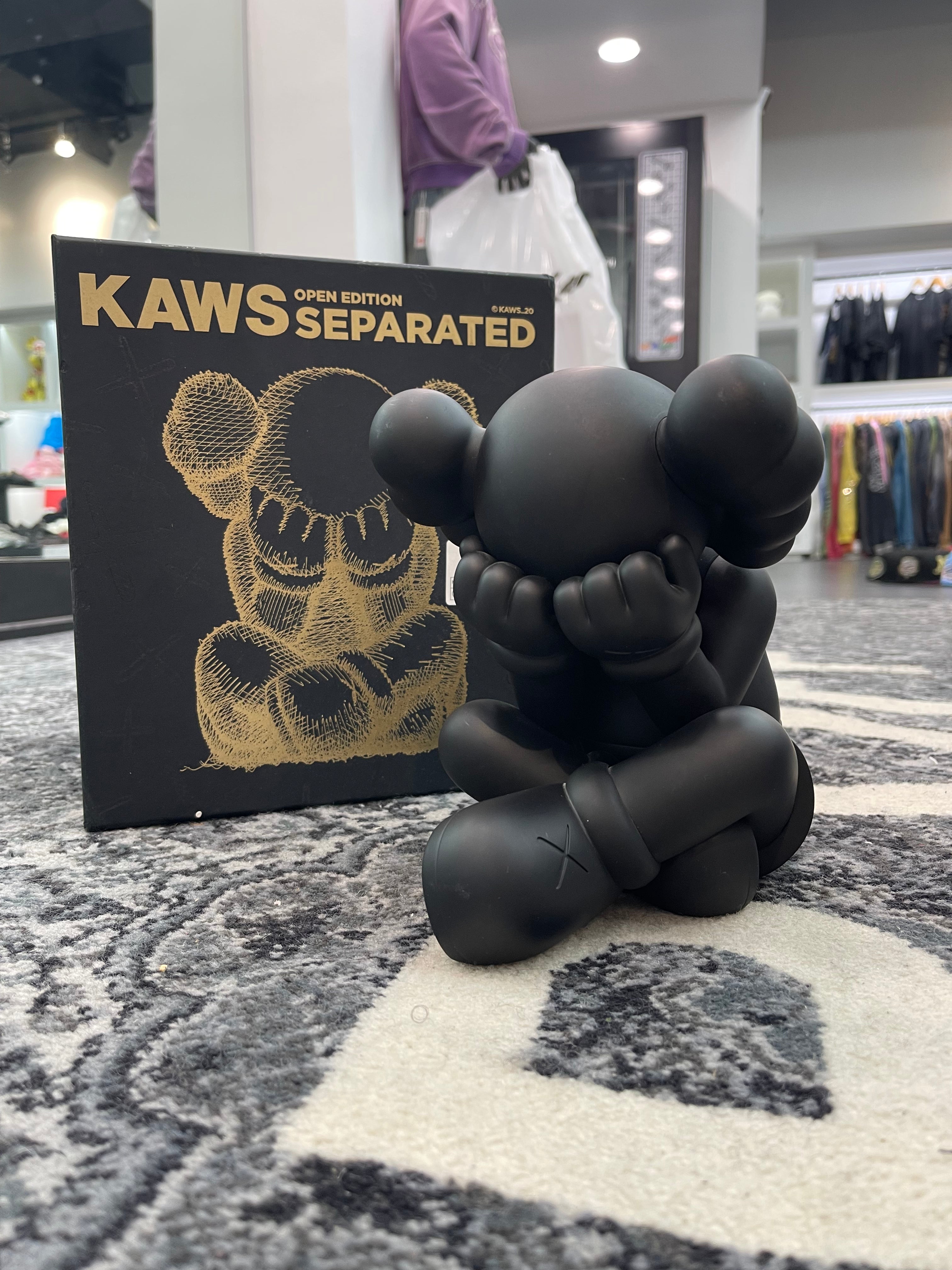 KAWS Separated Vinyl Figure “Black”