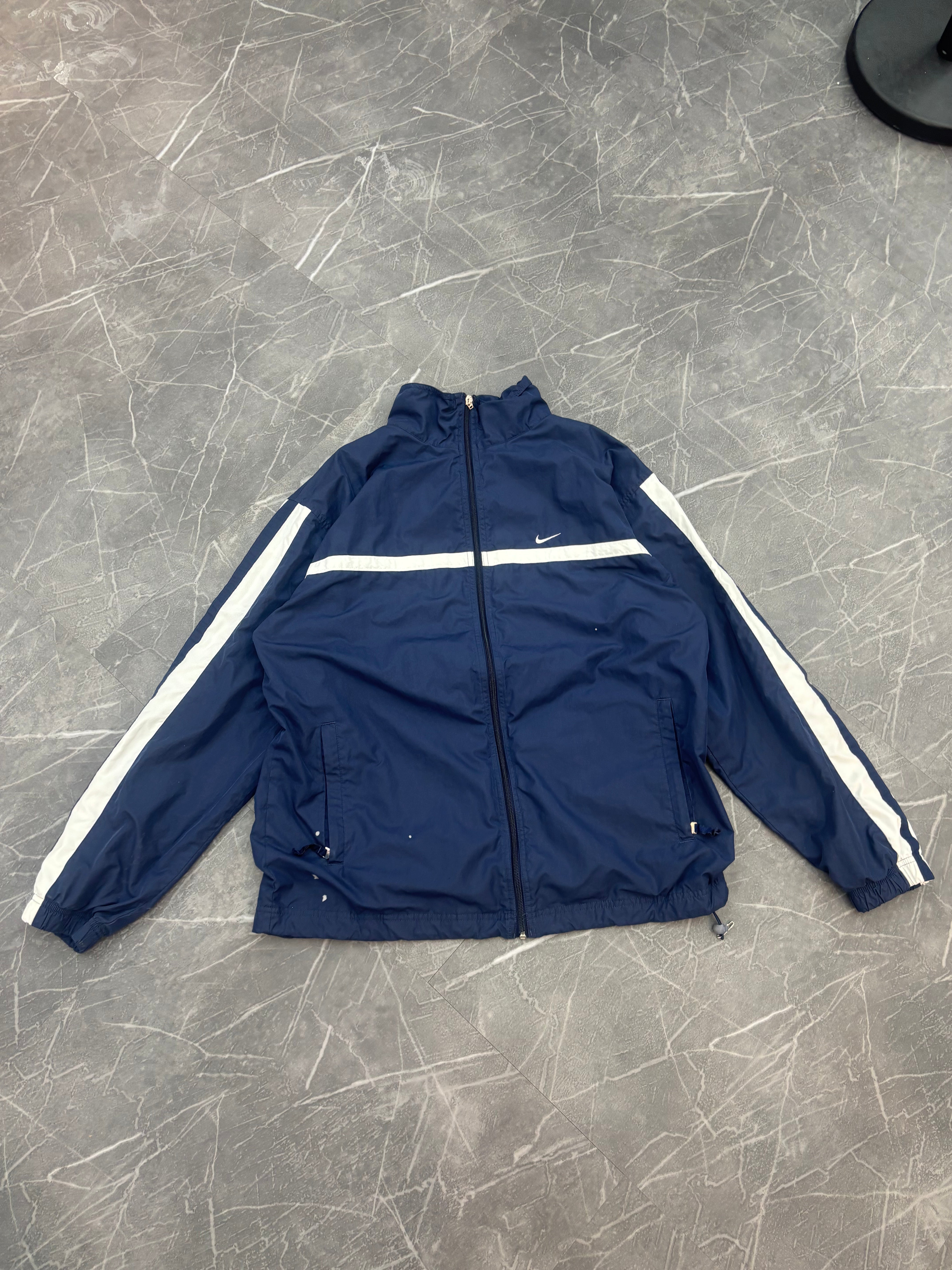 Vintage Nike Navy Blue Zip Up (L)