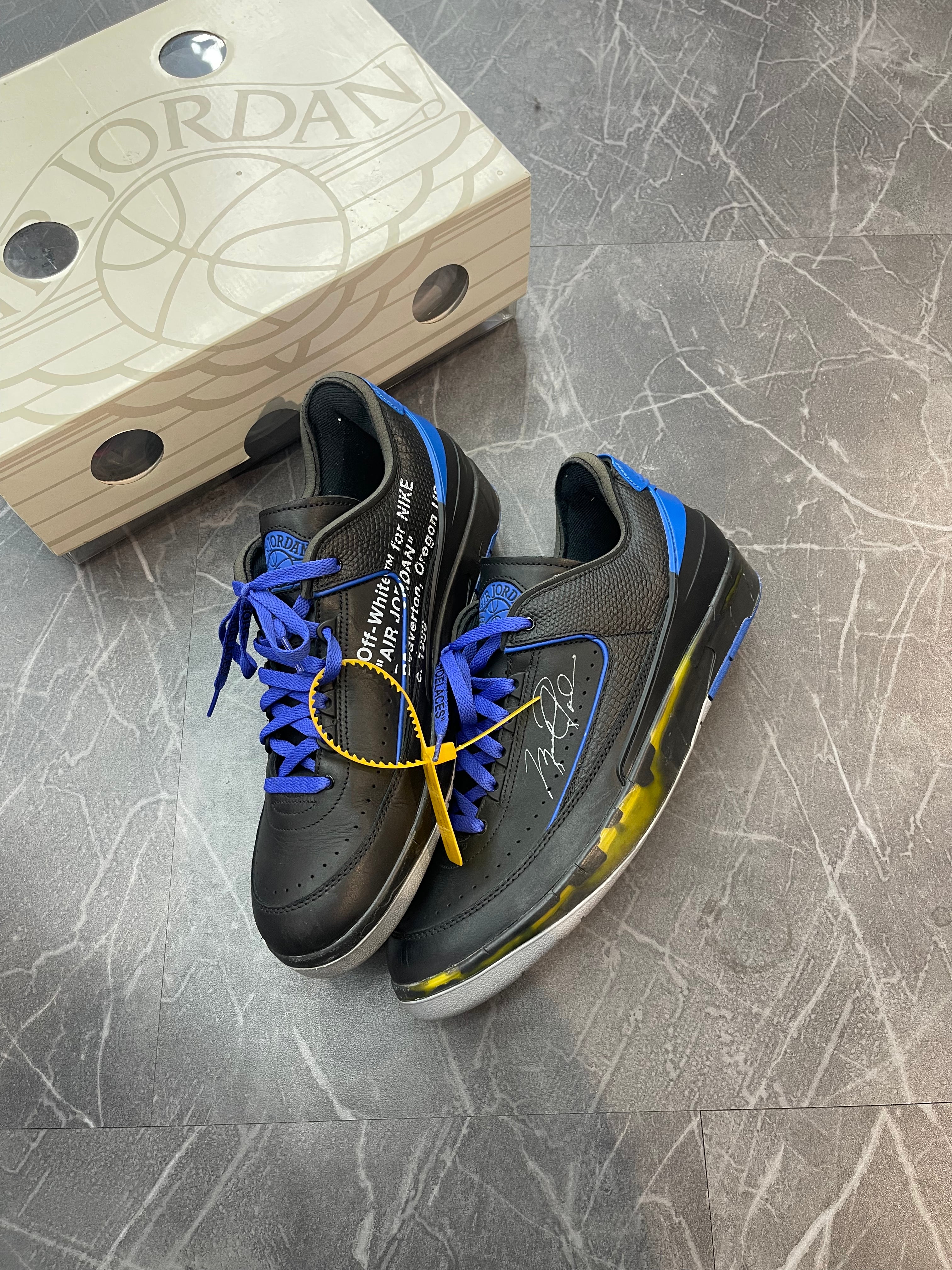 Off-White Jordan 2 “White Blue Black”