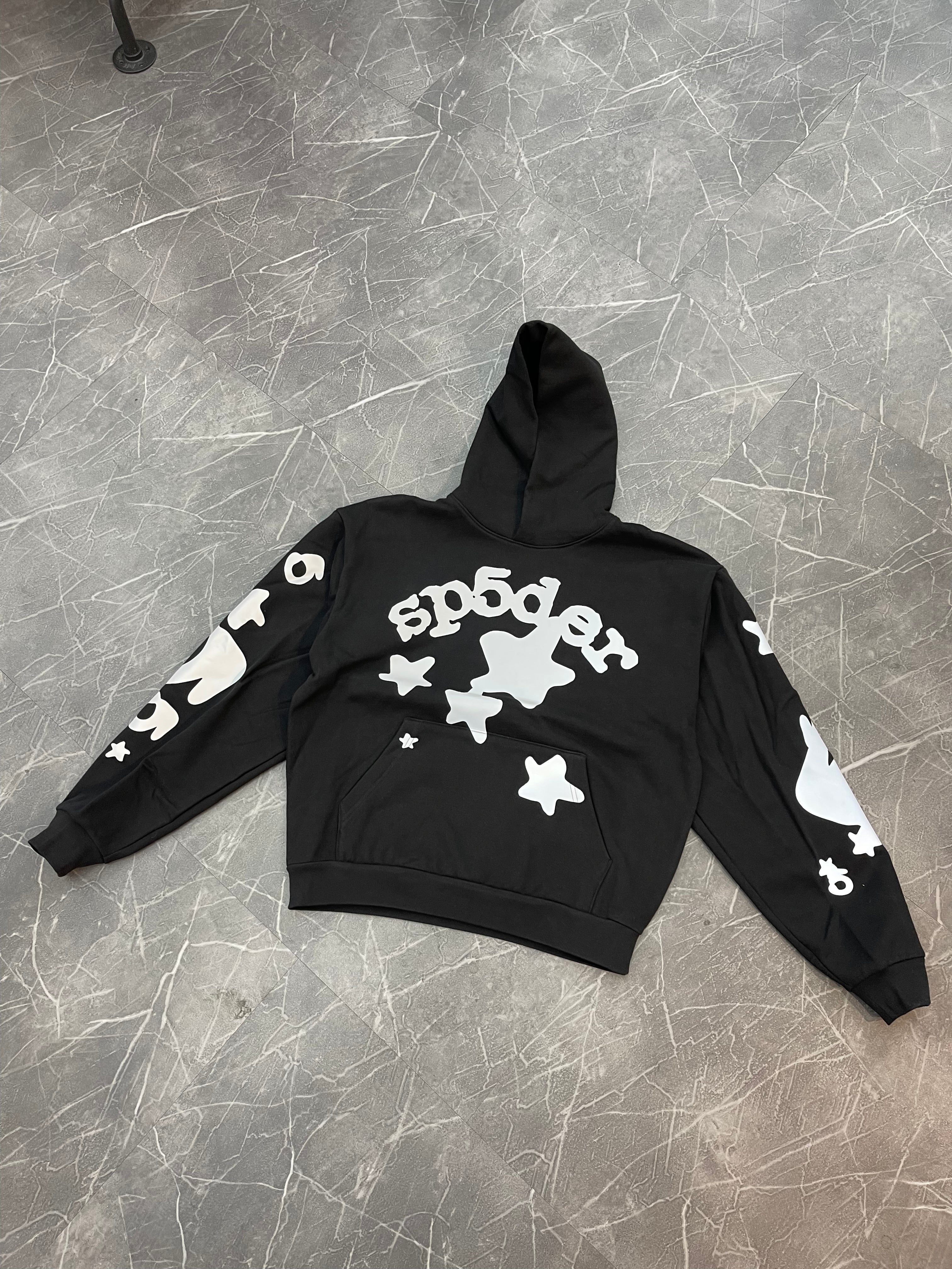 Sp5der Hoodie “Beluga 3M Black”