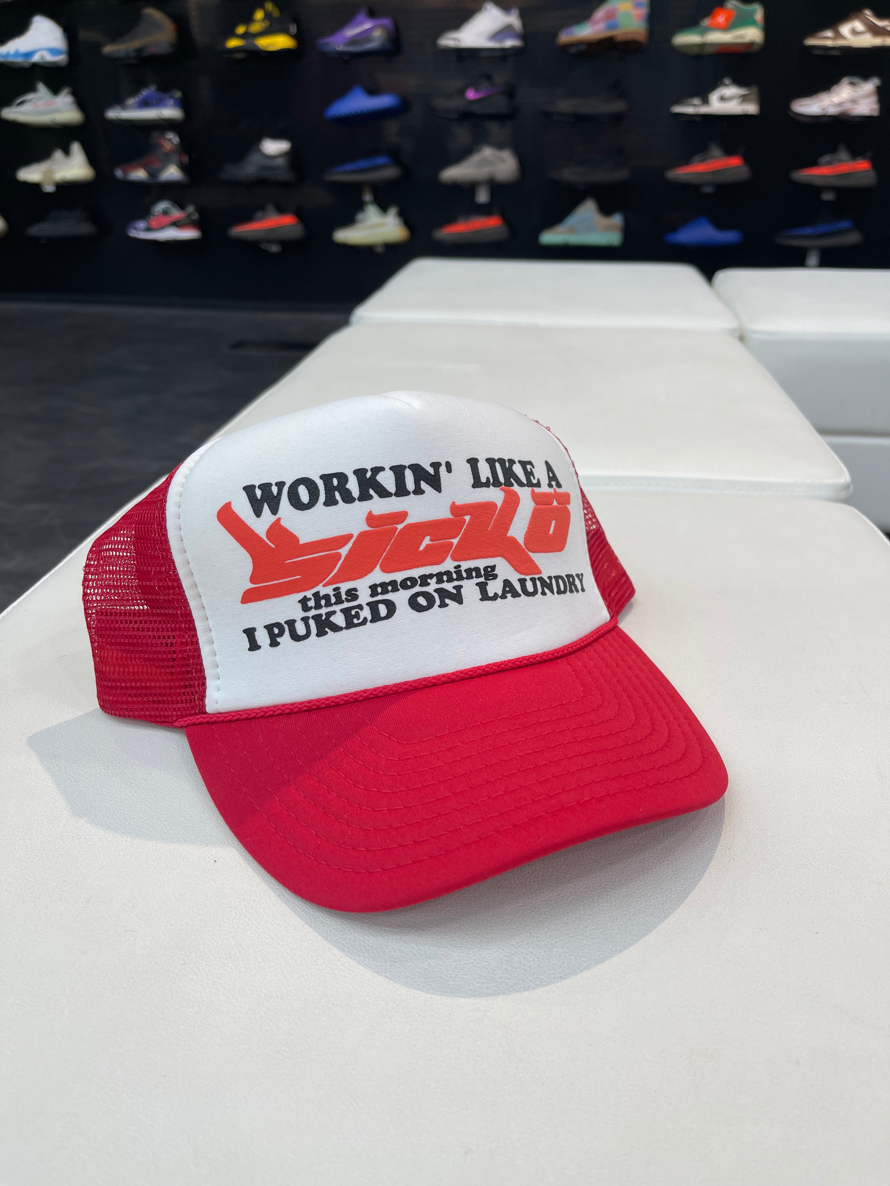 SICKO Truck Hat “Red/White”