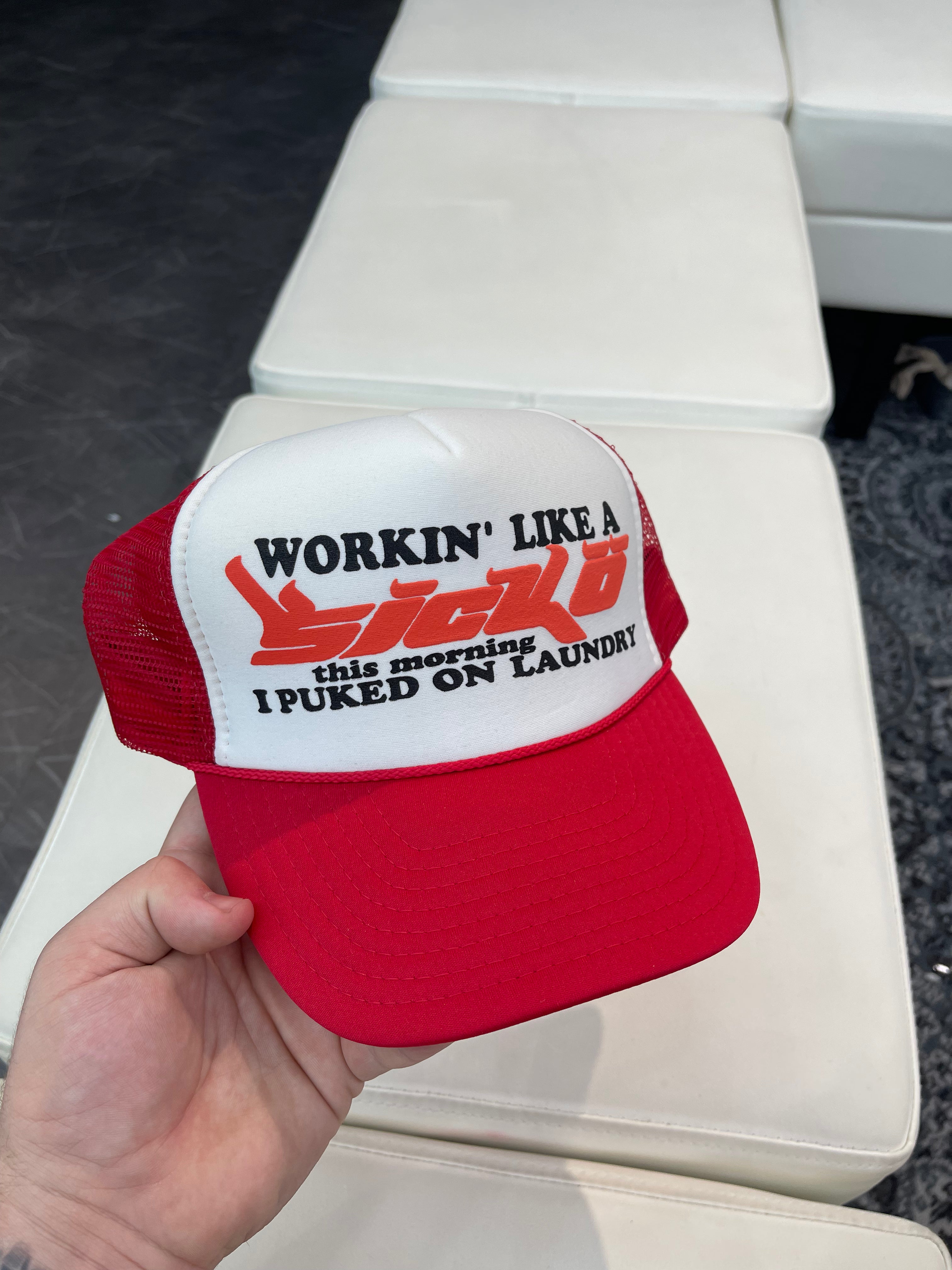 SICKO Truck Hat “Red/White”