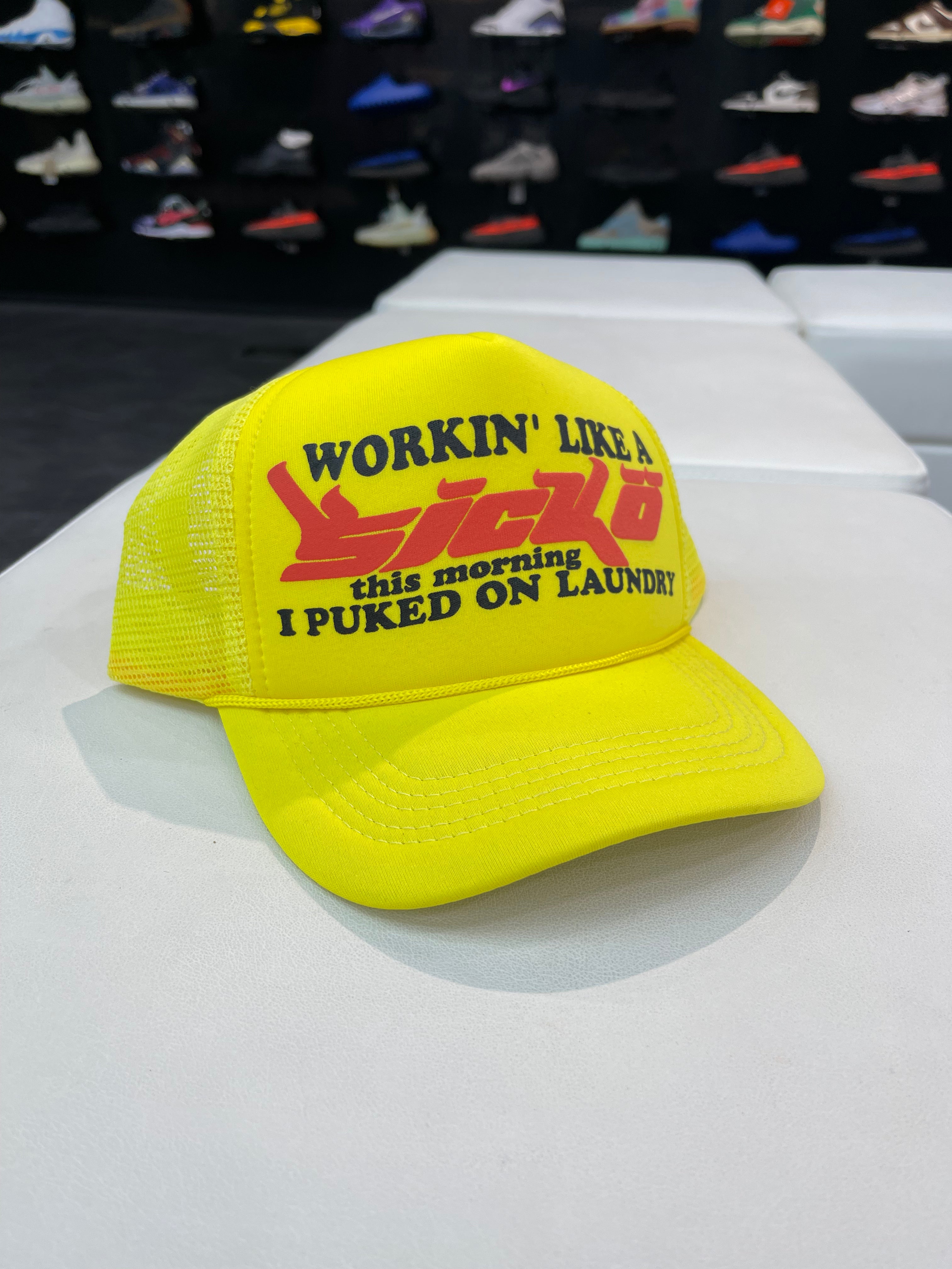 SICKO Trucker Hat “Yellow/Red”