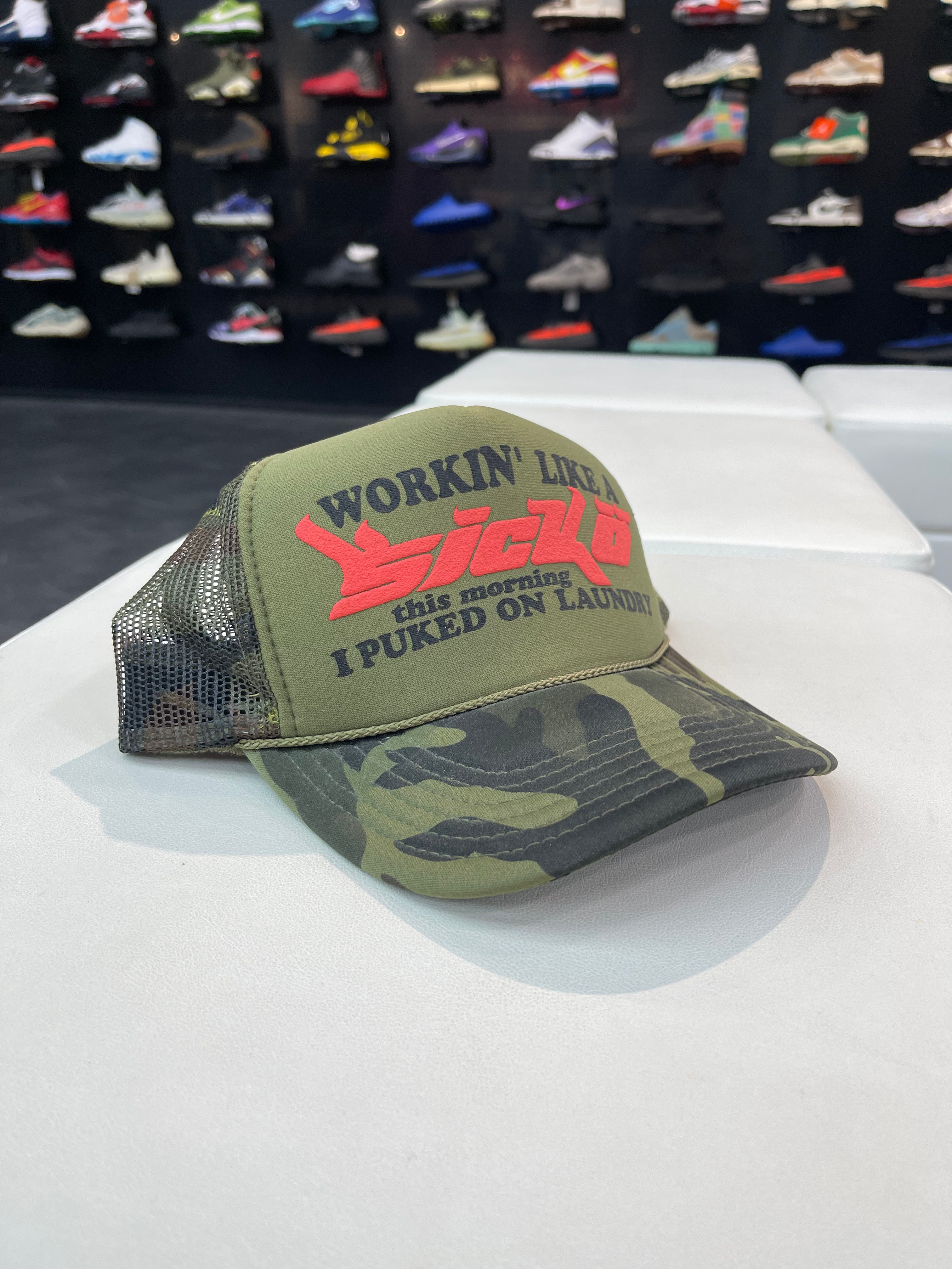 SICKO Trucker Hat “Camo/Black”