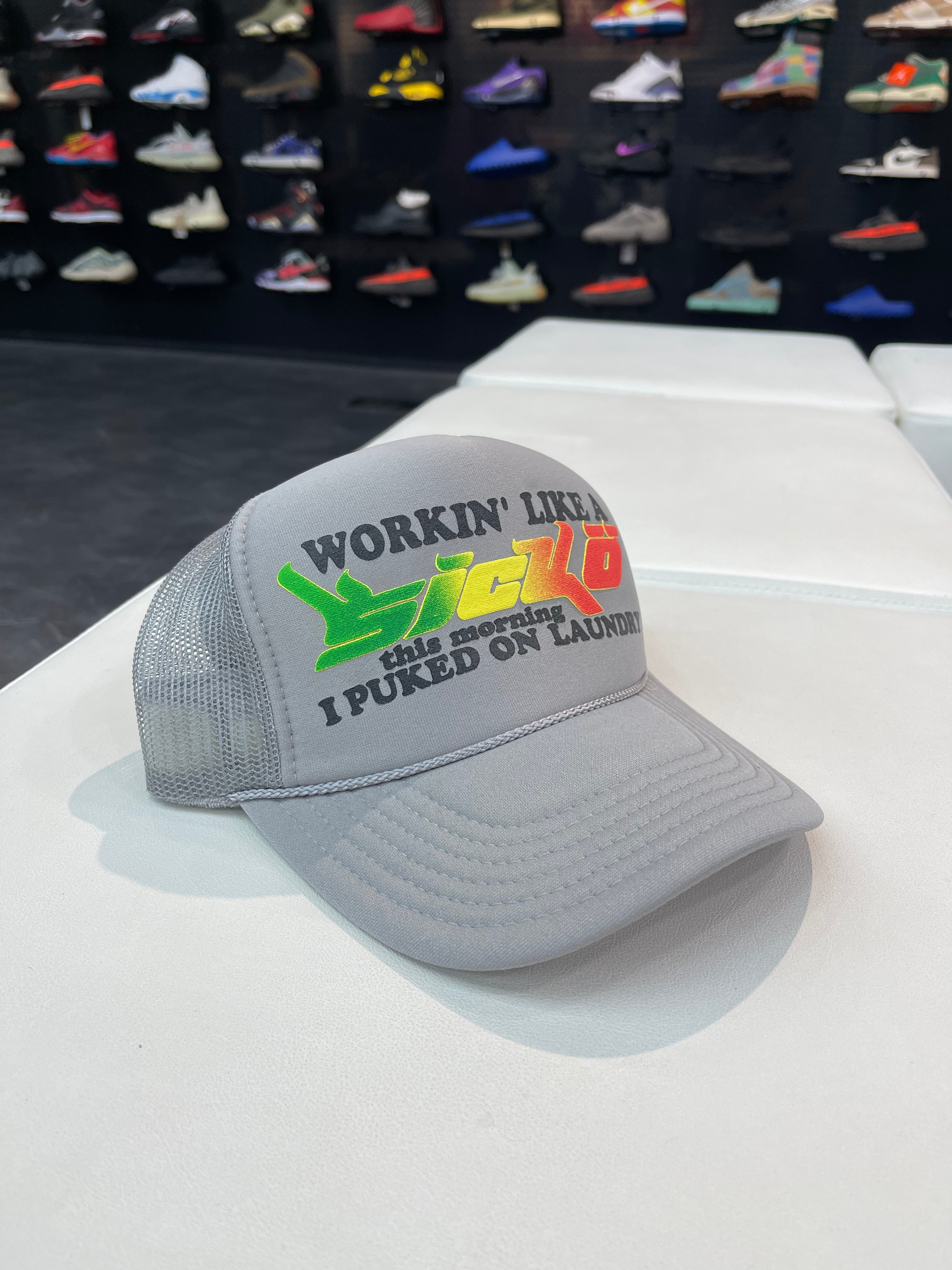 SICKO Trucker Hat “Grey/Green/Yellow/Red”