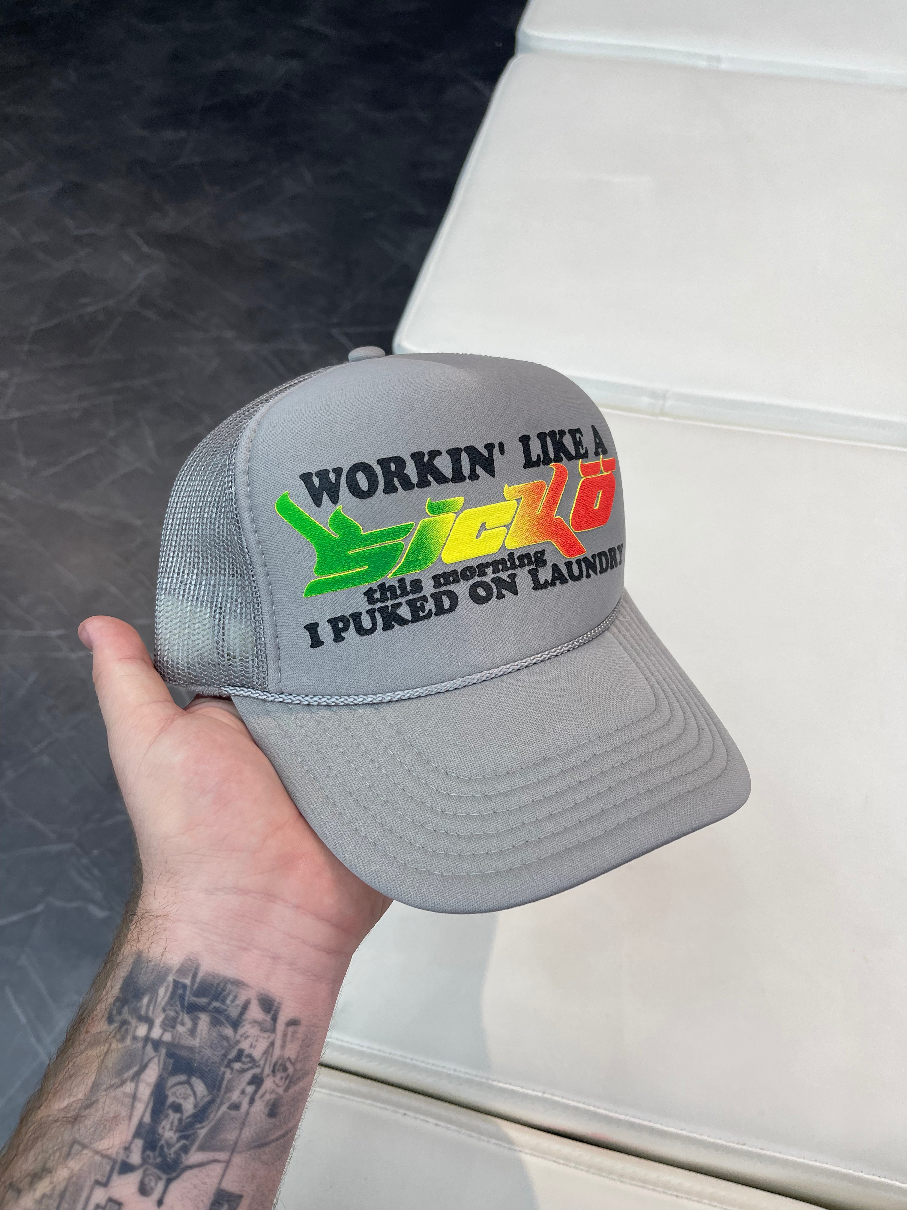 SICKO Trucker Hat “Grey/Green/Yellow/Red”