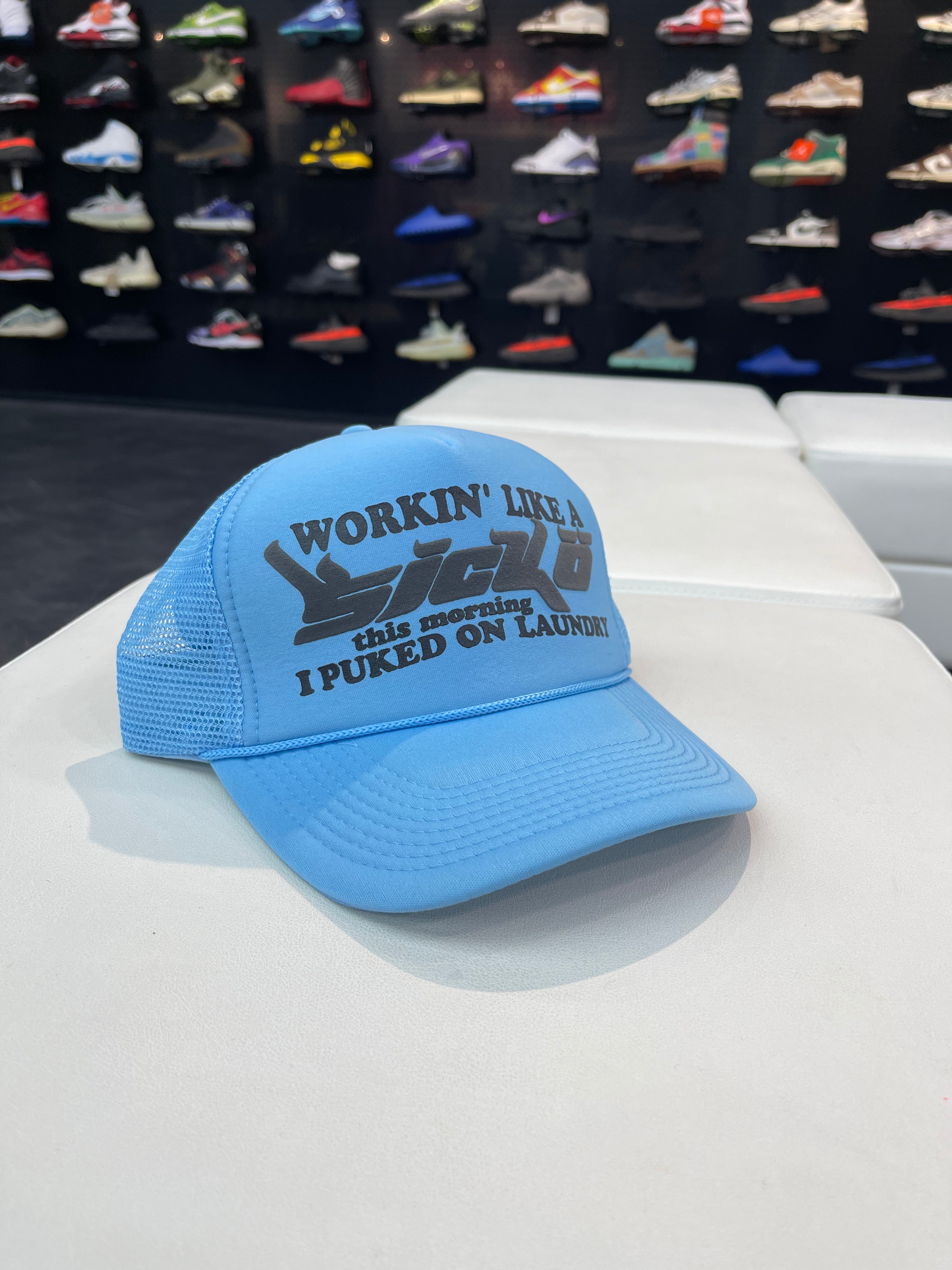 SICKO Trucker Hat “Light Blue/Black”