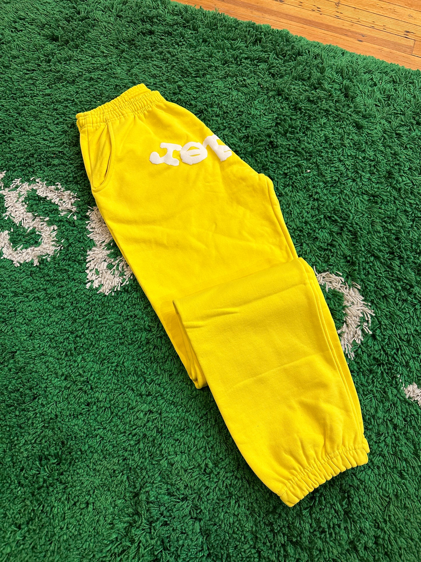 Sp5der Sweatpants “Skittles Yellow”