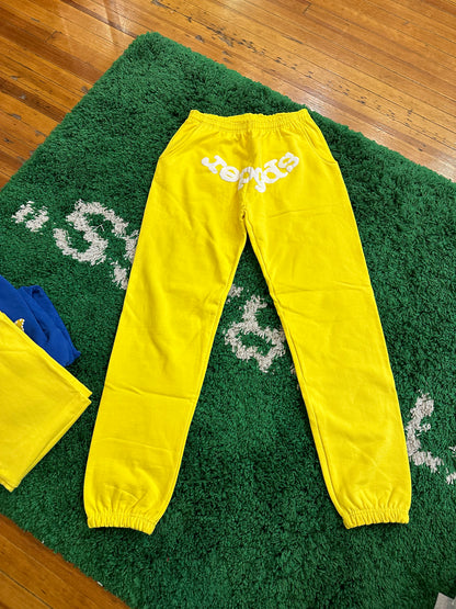 Sp5der Sweatpants “Skittles Yellow”