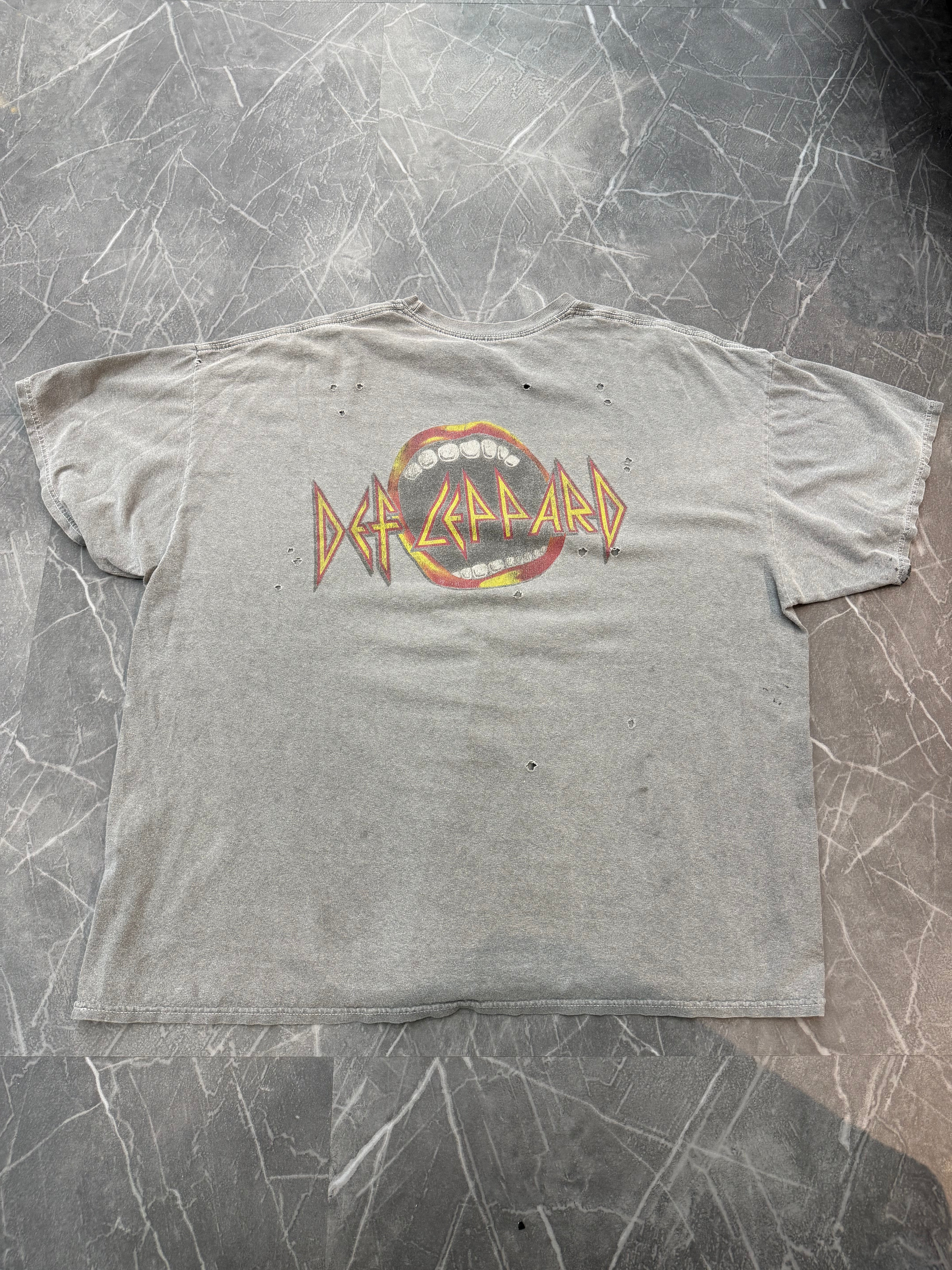 Def Leopard Reprint Tee Charcoal (XL)