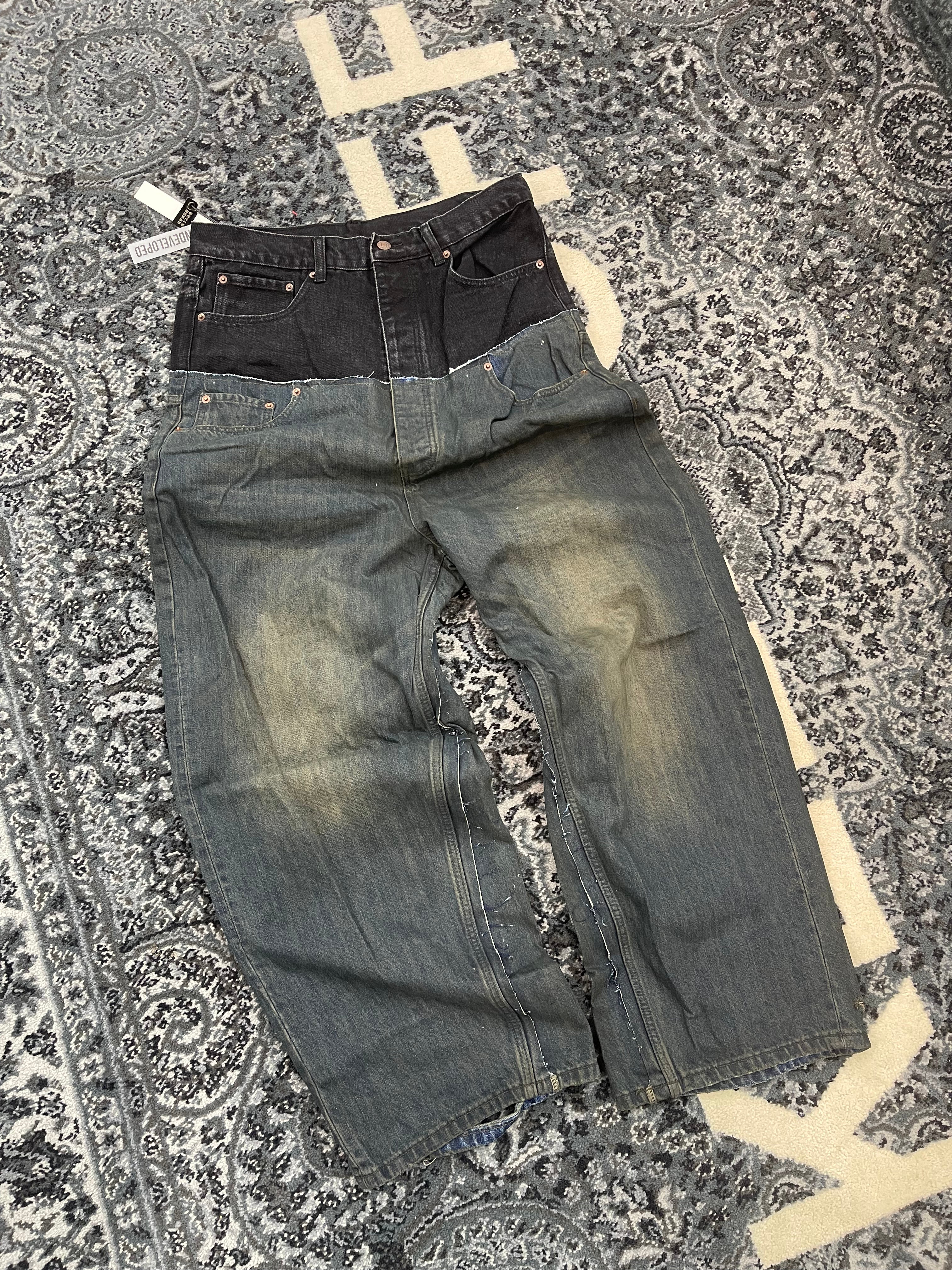 Undeveloped Jeans “WideBoy Midnight Double Denim Jeans”