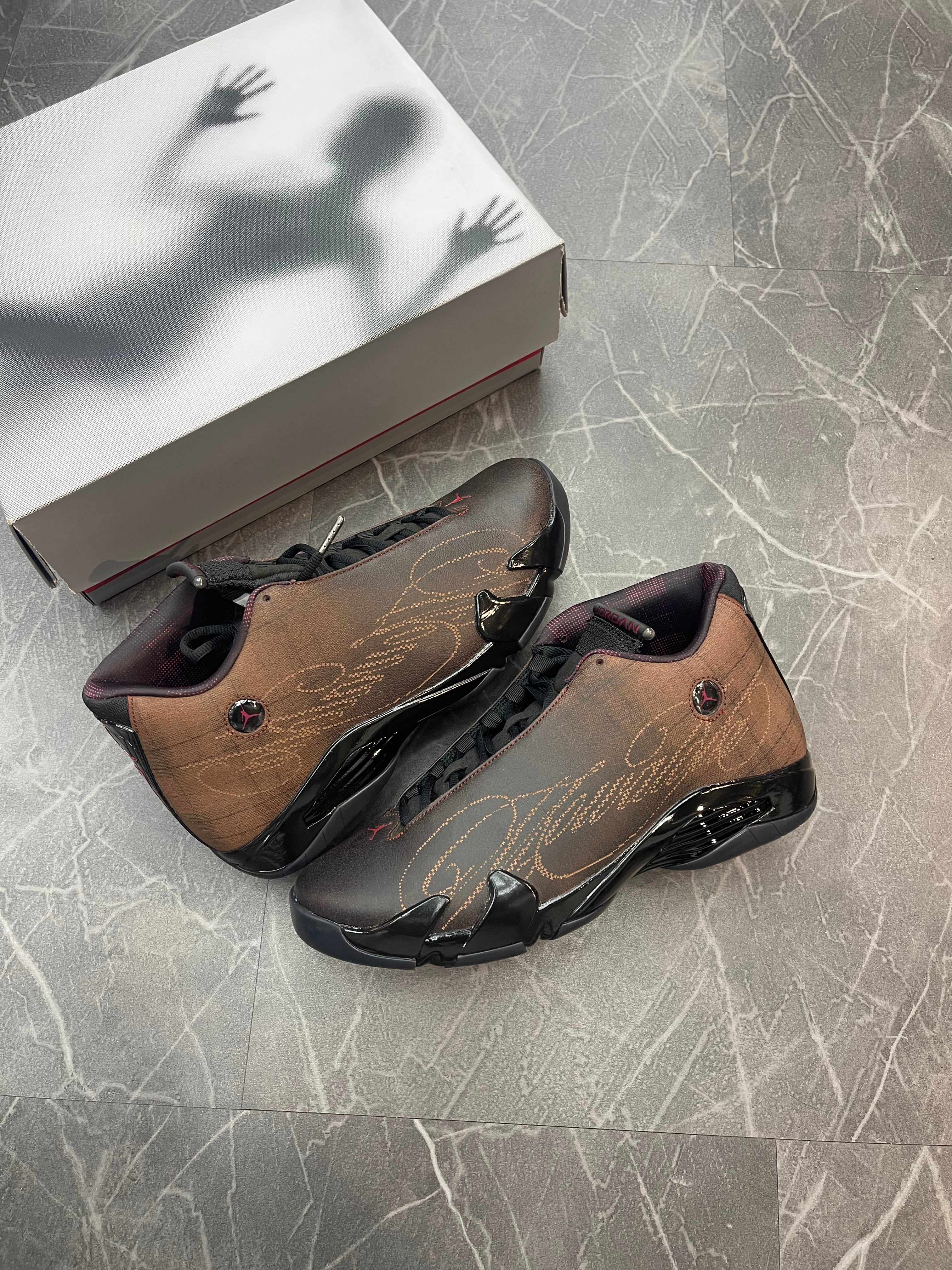 Jordan 14 Retro Mowalola Burnt Red