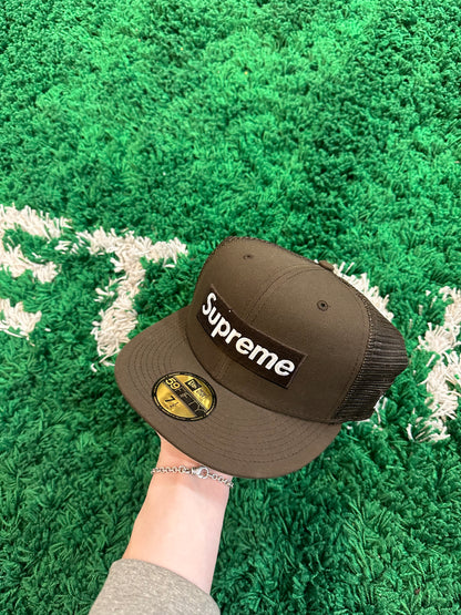 Supreme Box Logo New Era Hat “Brown”