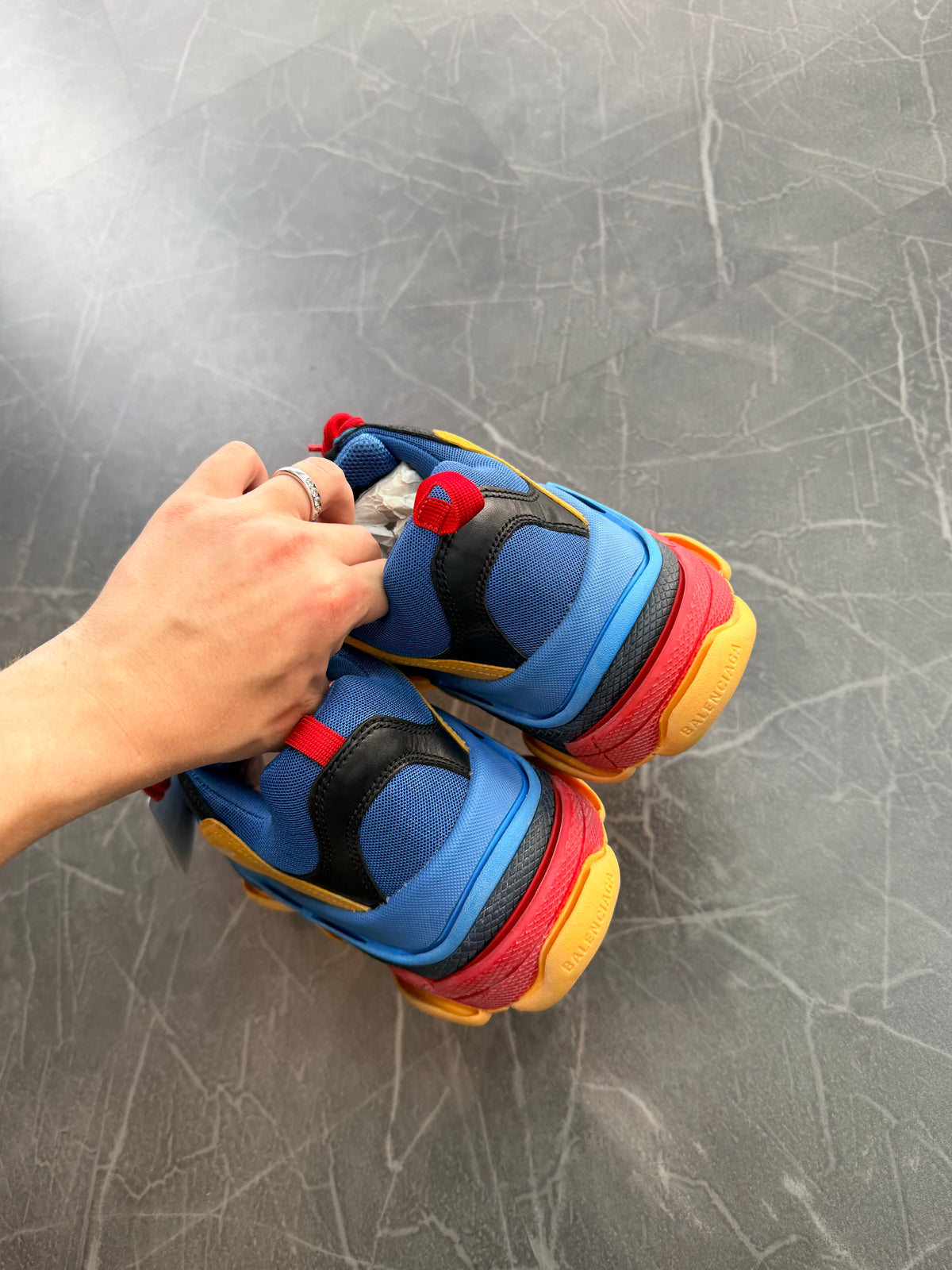 Balenciaga Triple S Blue Orange Red