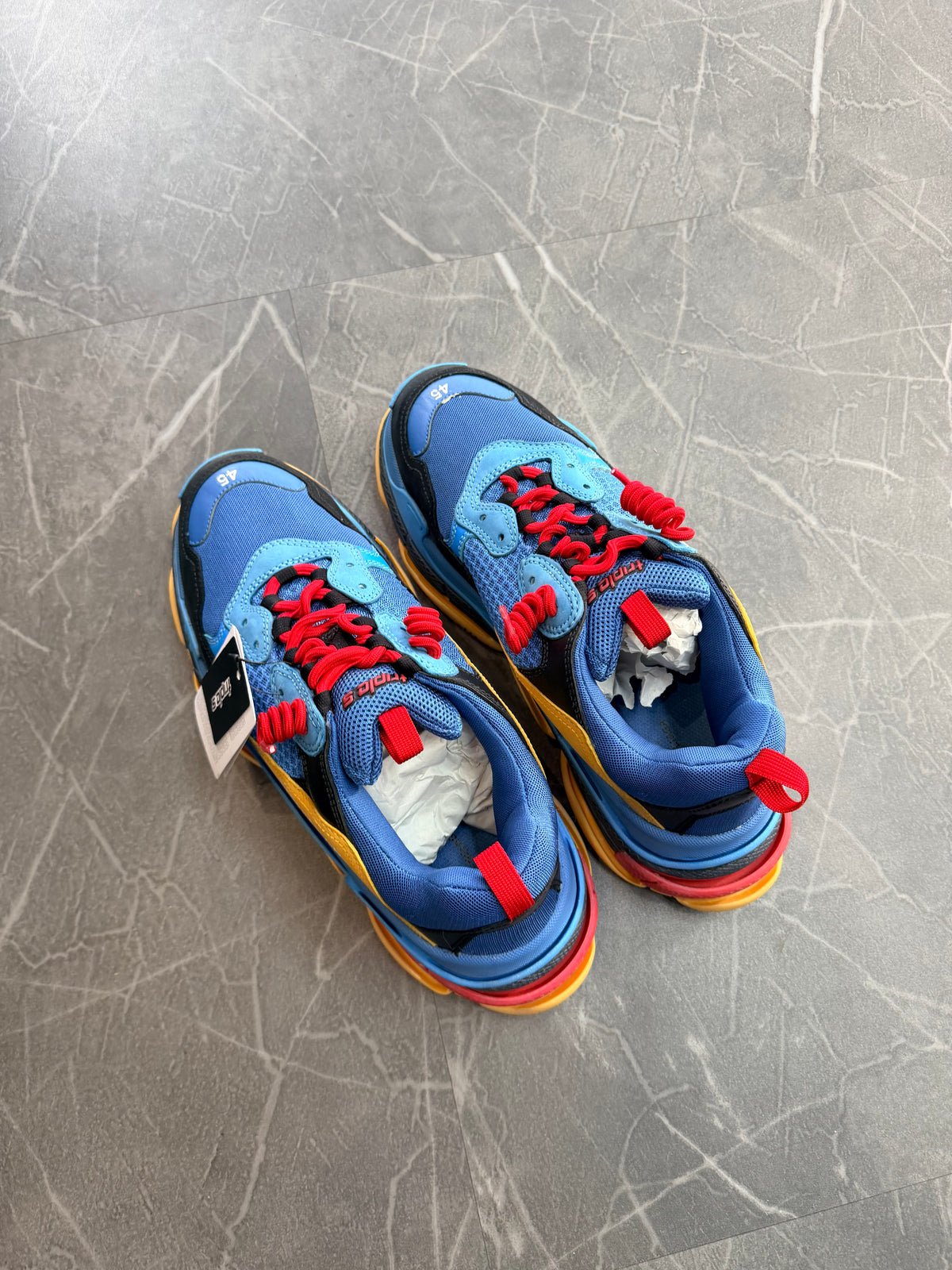 Balenciaga Triple S Blue Orange Red