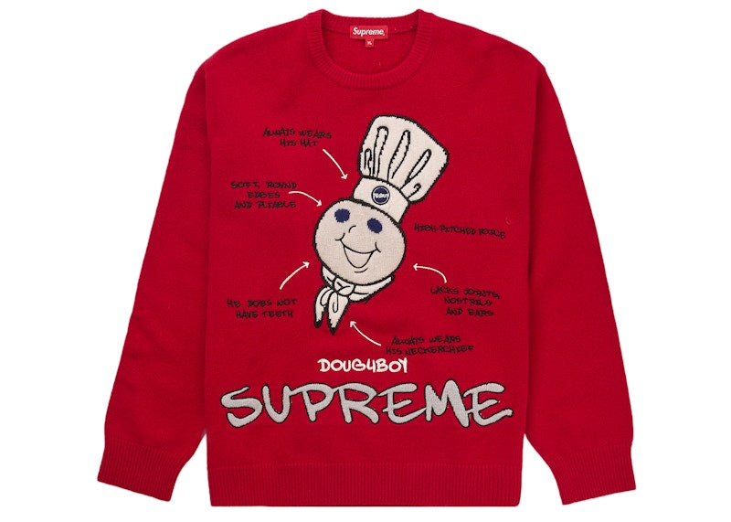 Supreme Doughboy Sweater Red